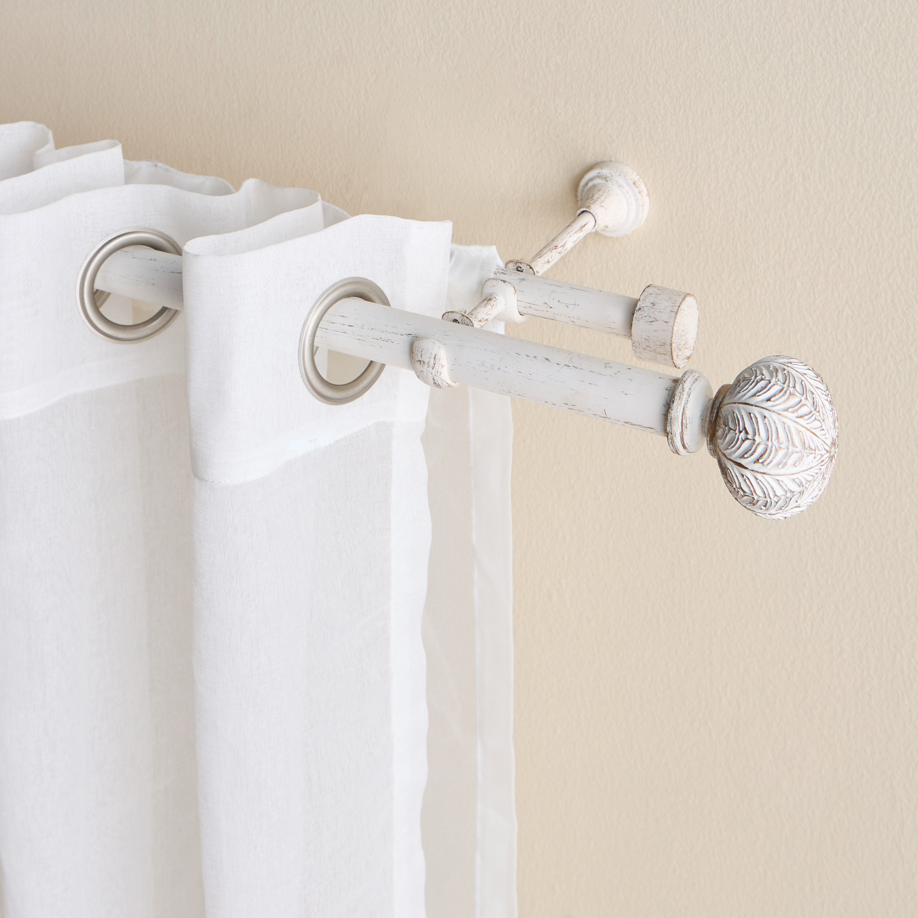 Amadeus Extendable Double Curtain Rod - 100-300 cm-household-windows-curtainrodsandaccessories-curtainrods-image-1