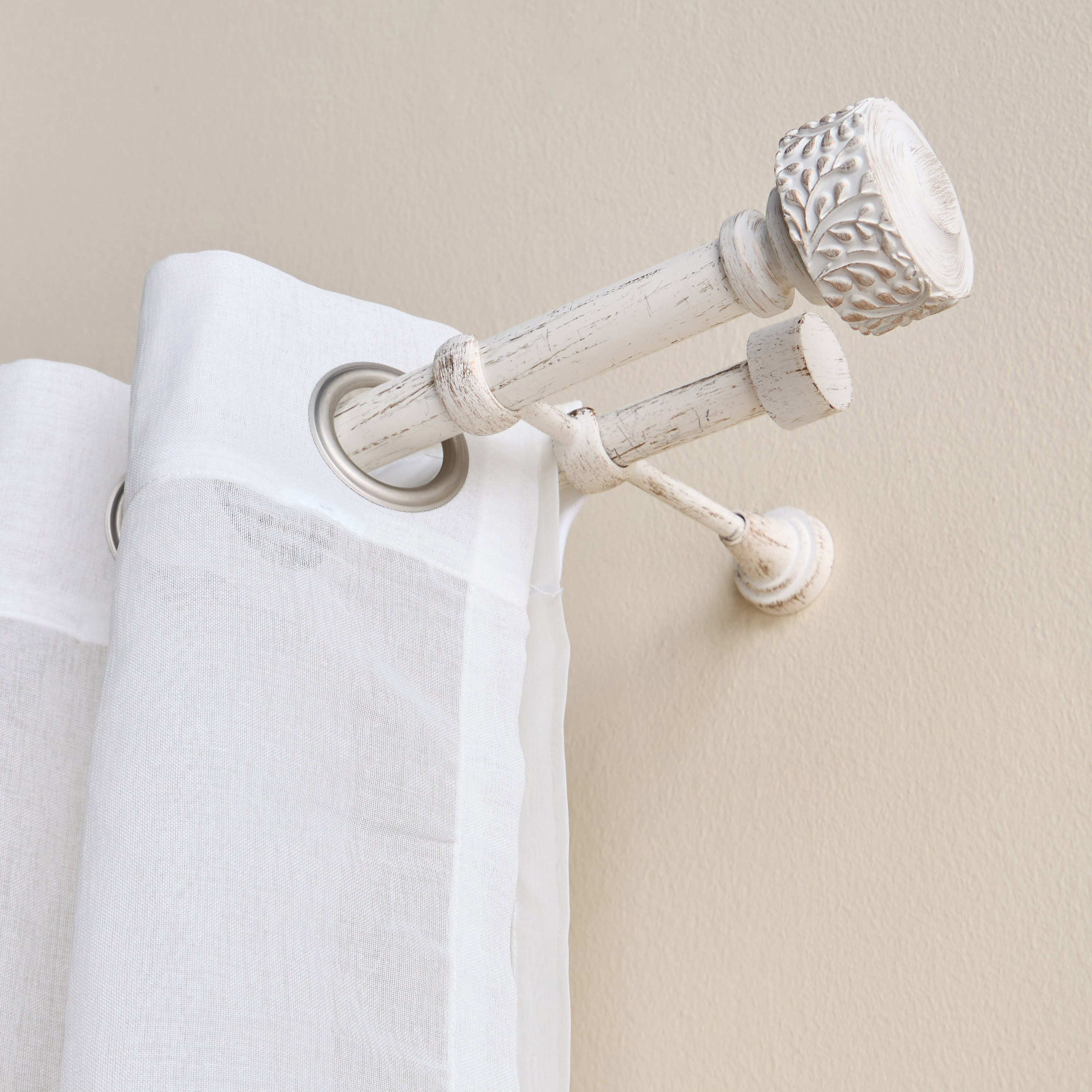 Fern Extendable Double Curtain Rod - 100-300 cm-household-windows-curtainrodsandaccessories-curtainrods-image-2