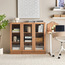 Brayden Short Bookcase With Glass Doors - Compact-furniture-livingroom-storageanddisplaycabinets-image-7