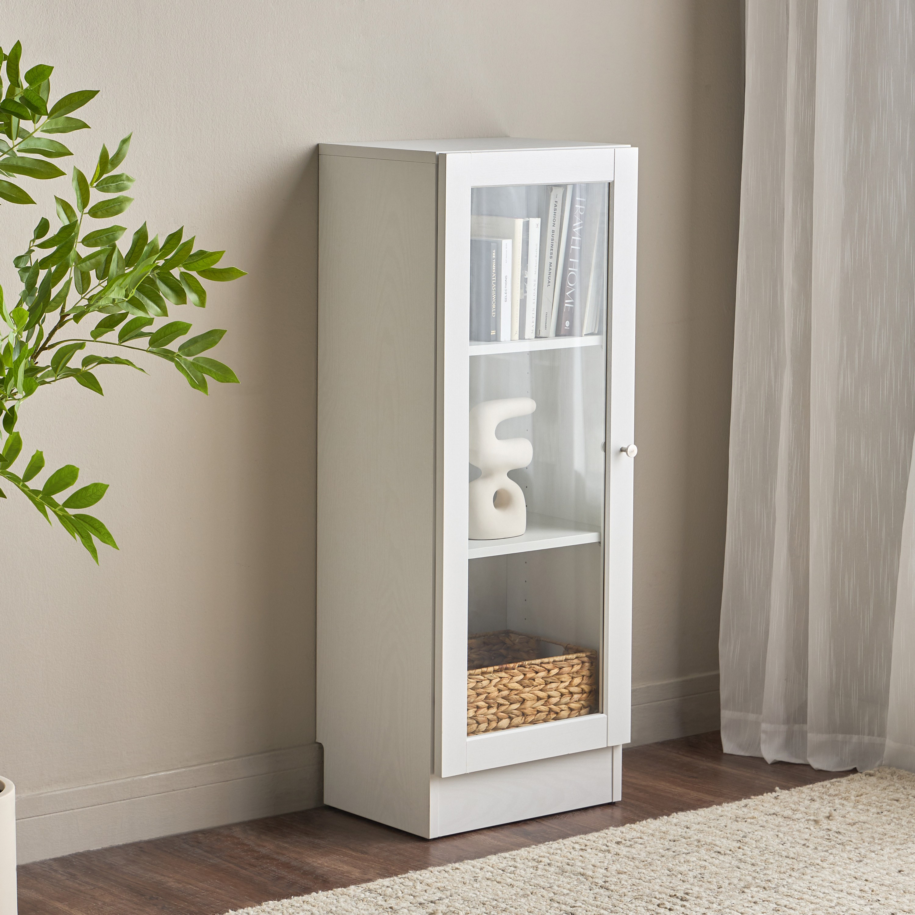 Brayden Short Bookcase With Glass Doors - Compact-furniture-office-bookcasesdividersandstorage-image-1