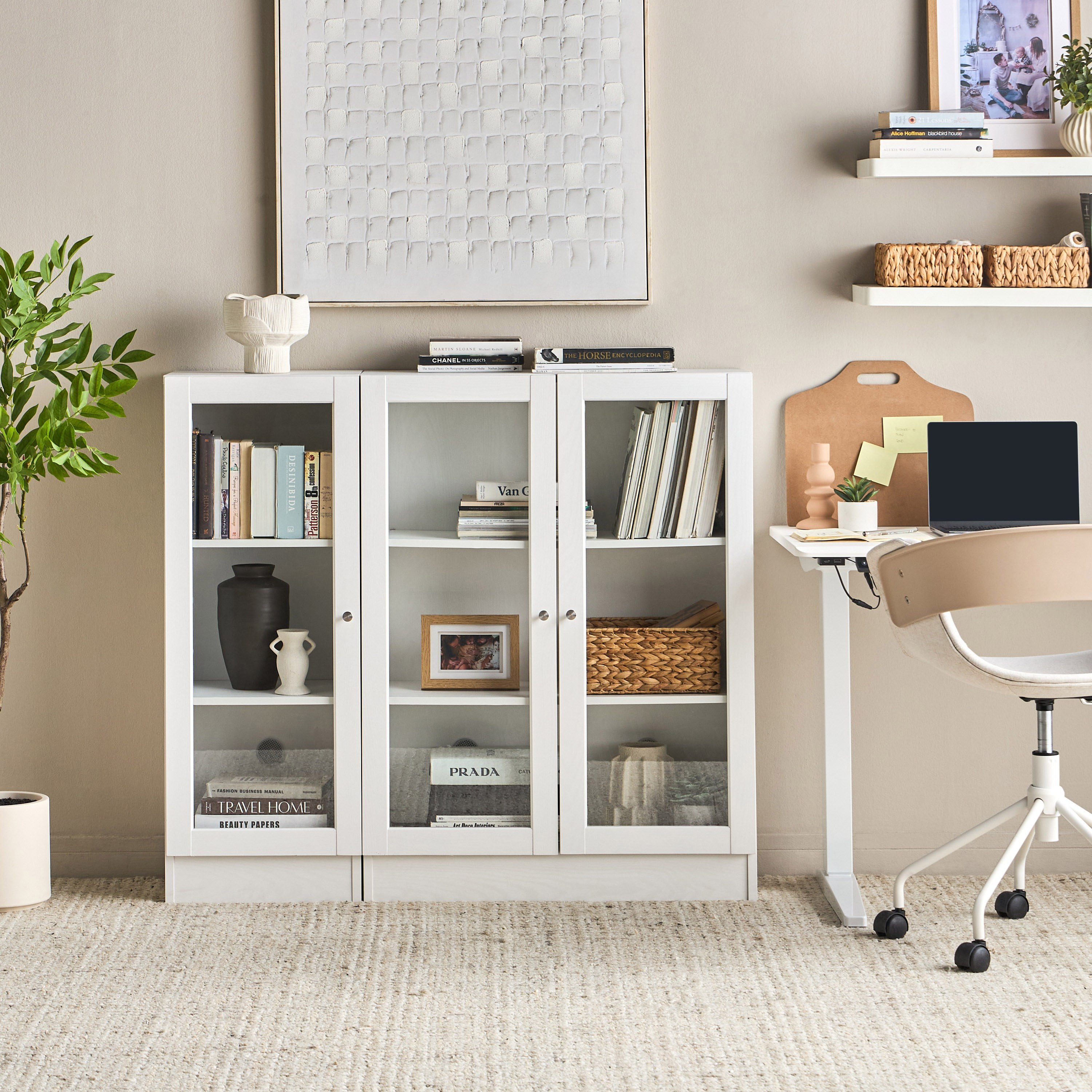 Brayden Short Bookcase With Glass Doors - Compact-furniture-office-bookcasesdividersandstorage-image-7