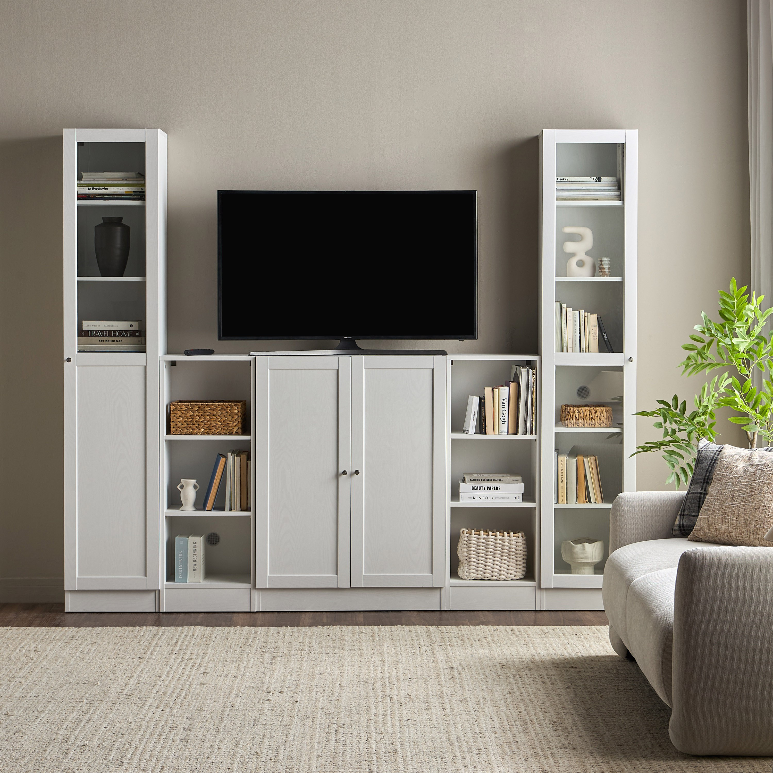 Brayden Tall Bookcase With Half Glass Doors - Compact-furniture-office-bookcasesdividersandstorage-image-8