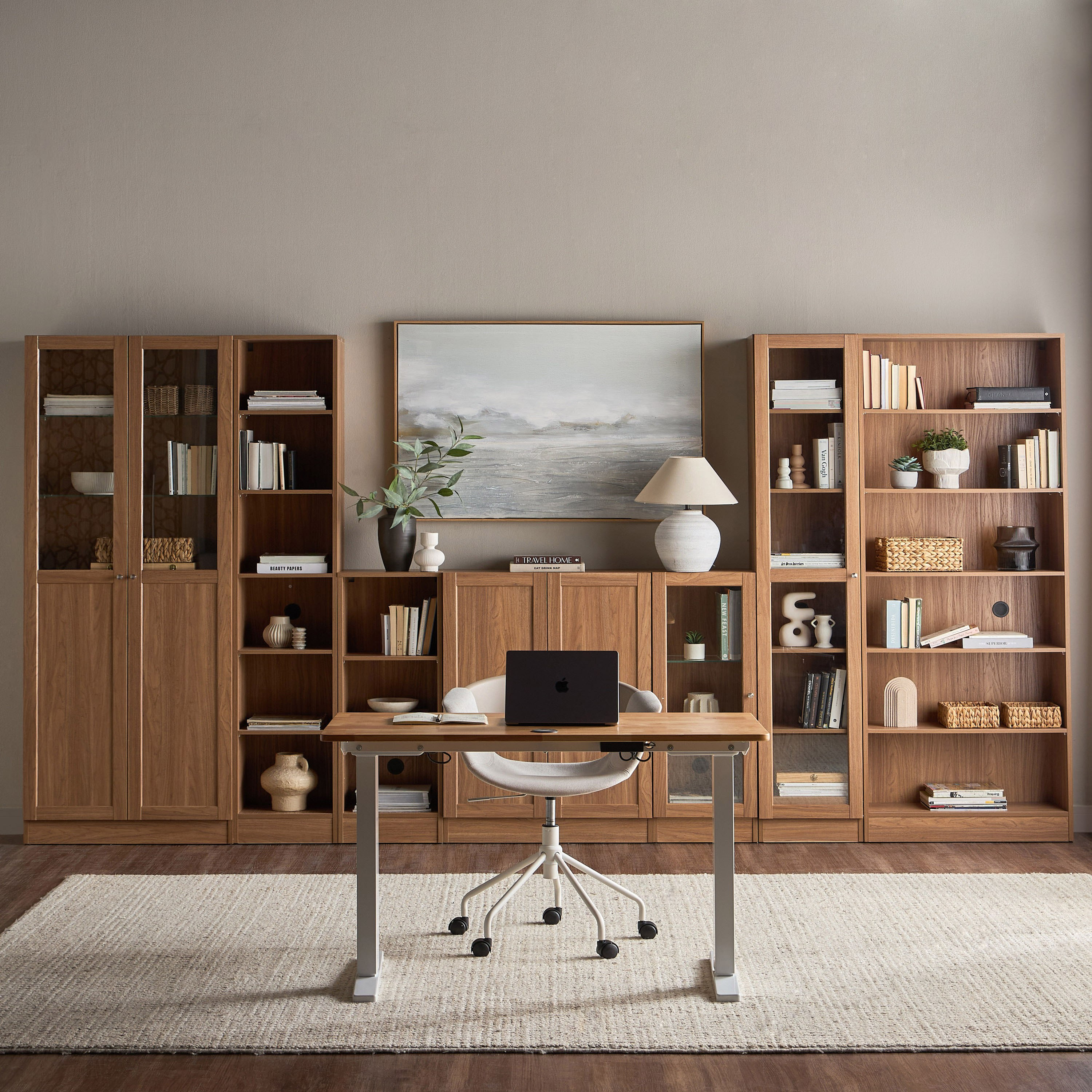 خزانة كتب صغيرة بأبواب - برايدن - واسعة-furniture-office-bookcasesdividersandstorage-image-7