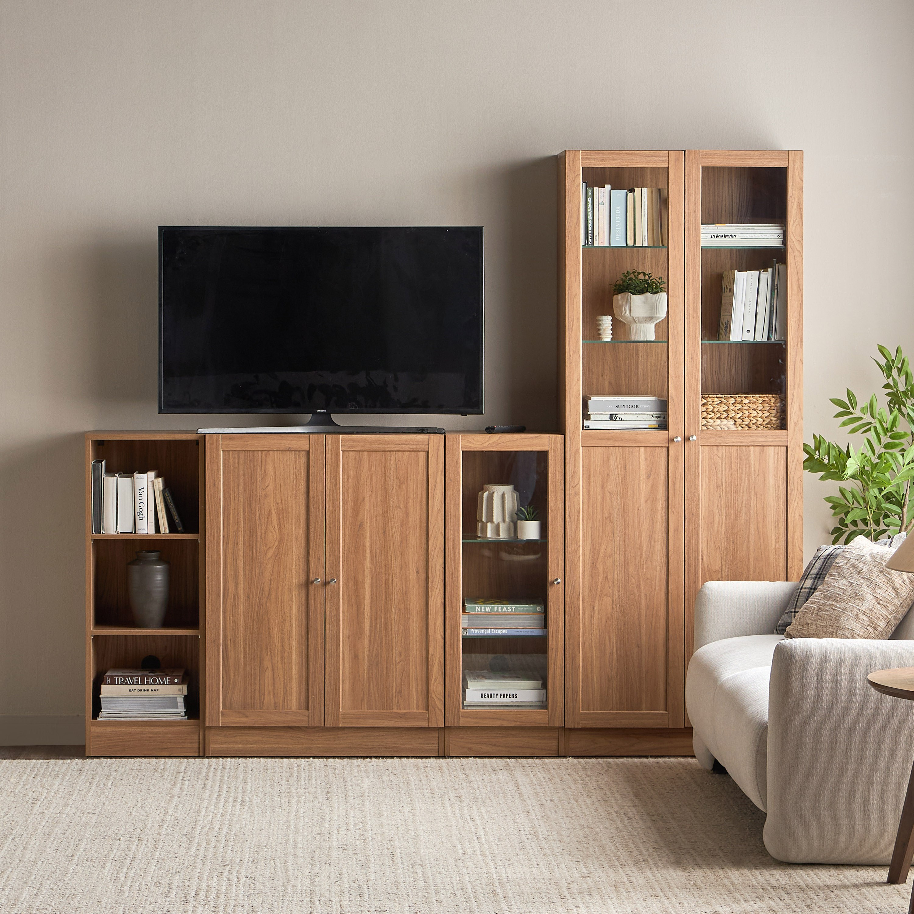خزانة كتب صغيرة بأبواب - برايدن - واسعة-furniture-office-bookcasesdividersandstorage-image-9