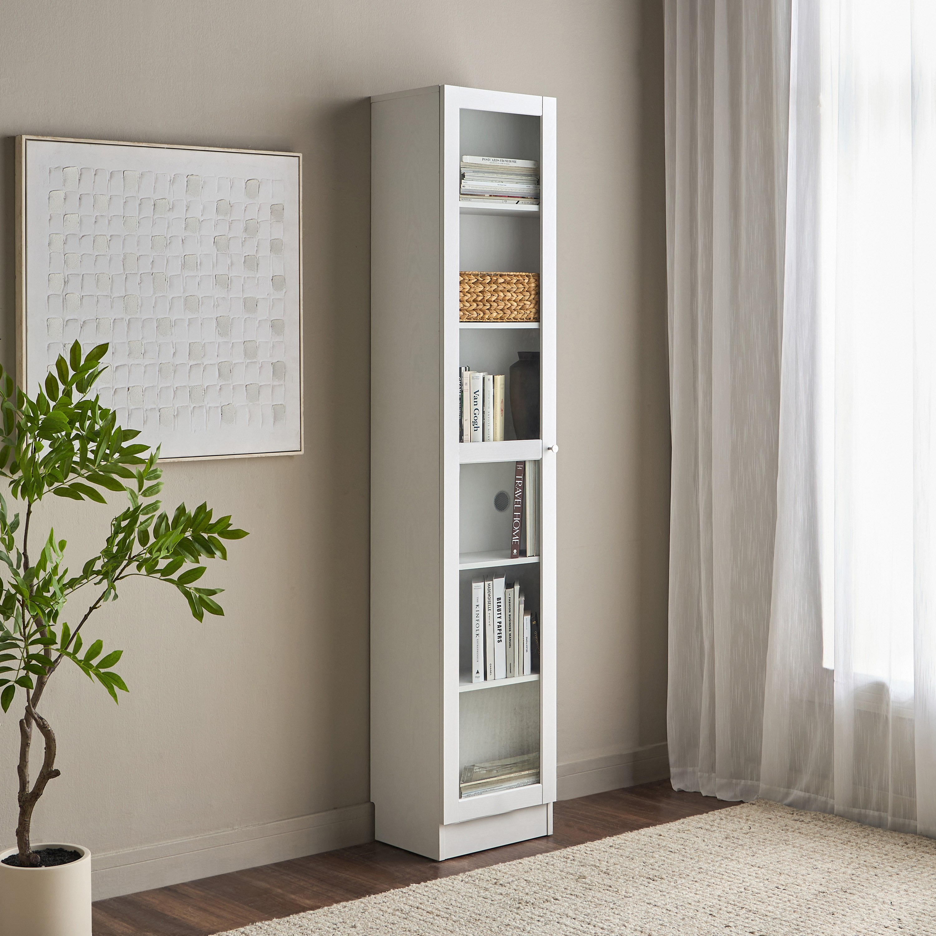 خزانة كتب طويلة بأبواب زجاجية - مدمجة - برايدن-furniture-office-bookcasesdividersandstorage-image-1