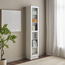 Brayden Tall Bookcase With Glass Doors - Compact-furniture-livingroom-storageanddisplaycabinets-image-1