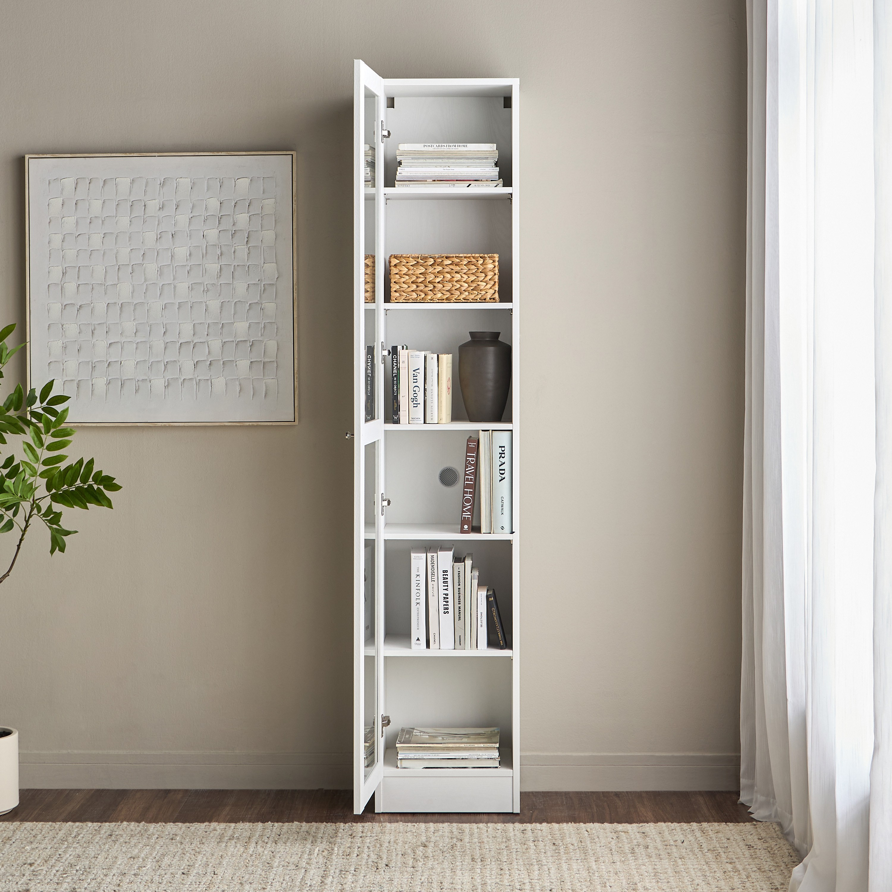 خزانة كتب طويلة بأبواب زجاجية - مدمجة - برايدن-furniture-office-bookcasesdividersandstorage-image-3