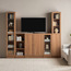 Brayden Tall Bookcase With Half Glass Doors - Compact-furniture-livingroom-storageanddisplaycabinets-image-8