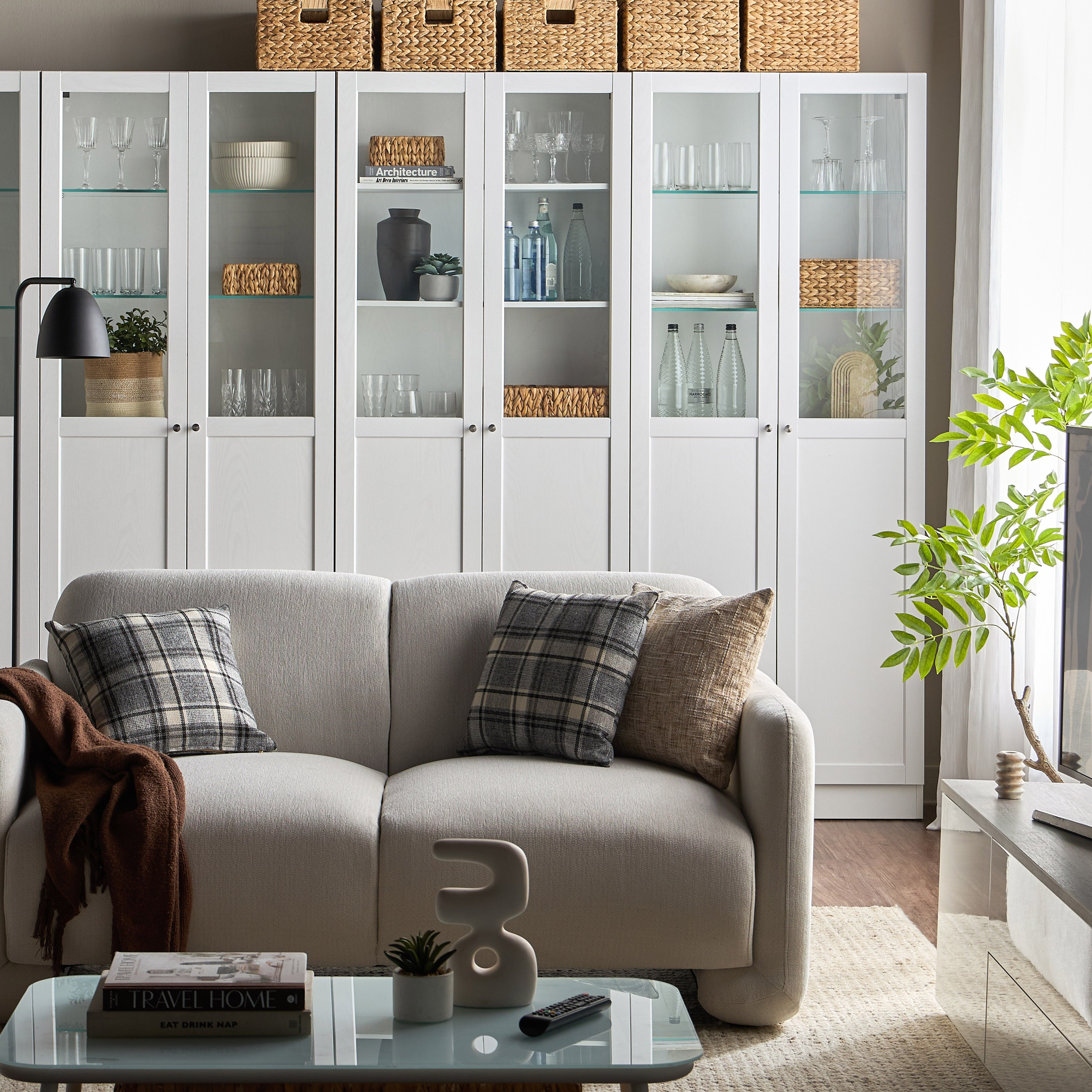 Brayden Tall Bookcase With Half Glass Doors - Wide-furniture-office-bookcasesdividersandstorage-image-10