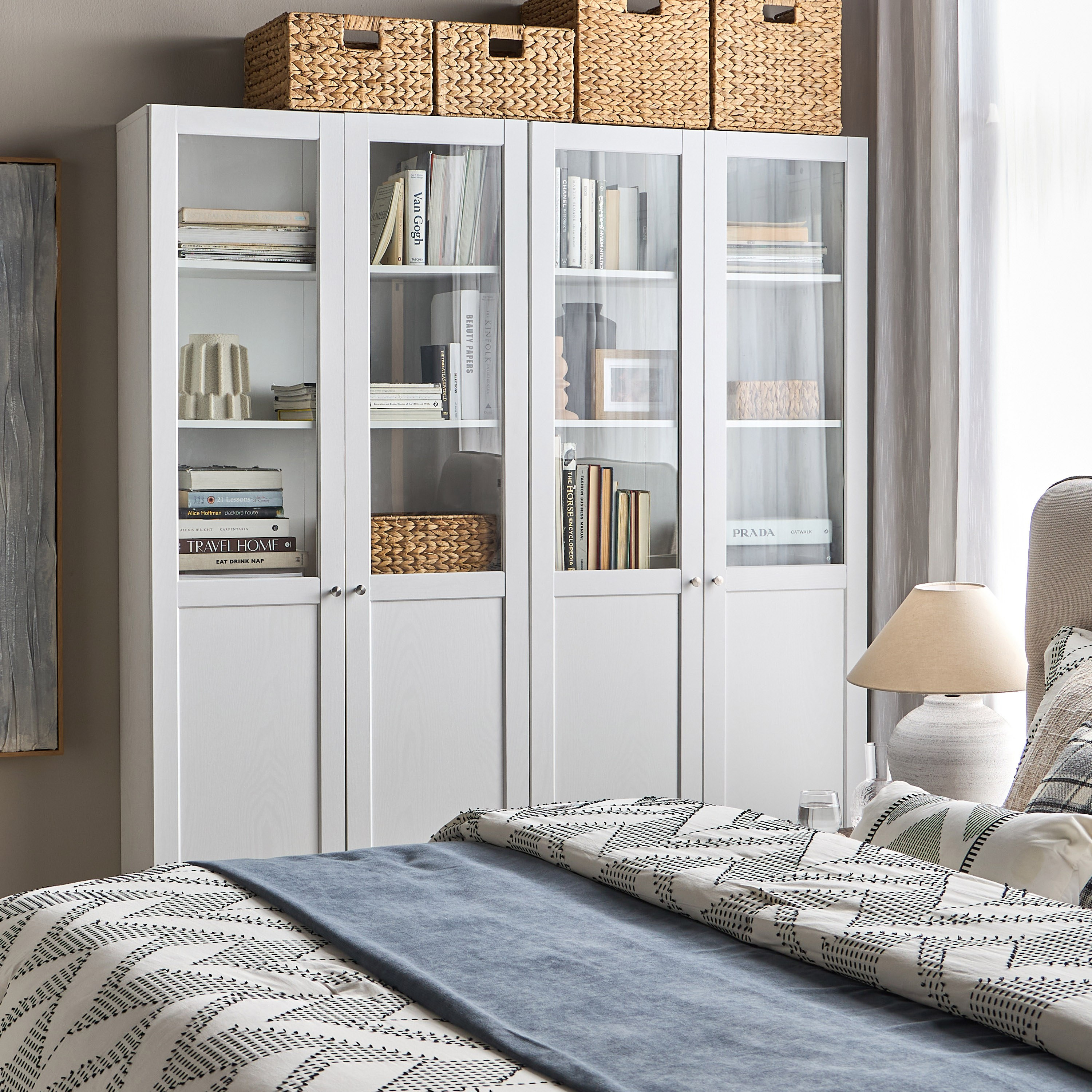 Brayden Tall Bookcase With Half Glass Doors - Wide-furniture-office-bookcasesdividersandstorage-image-9