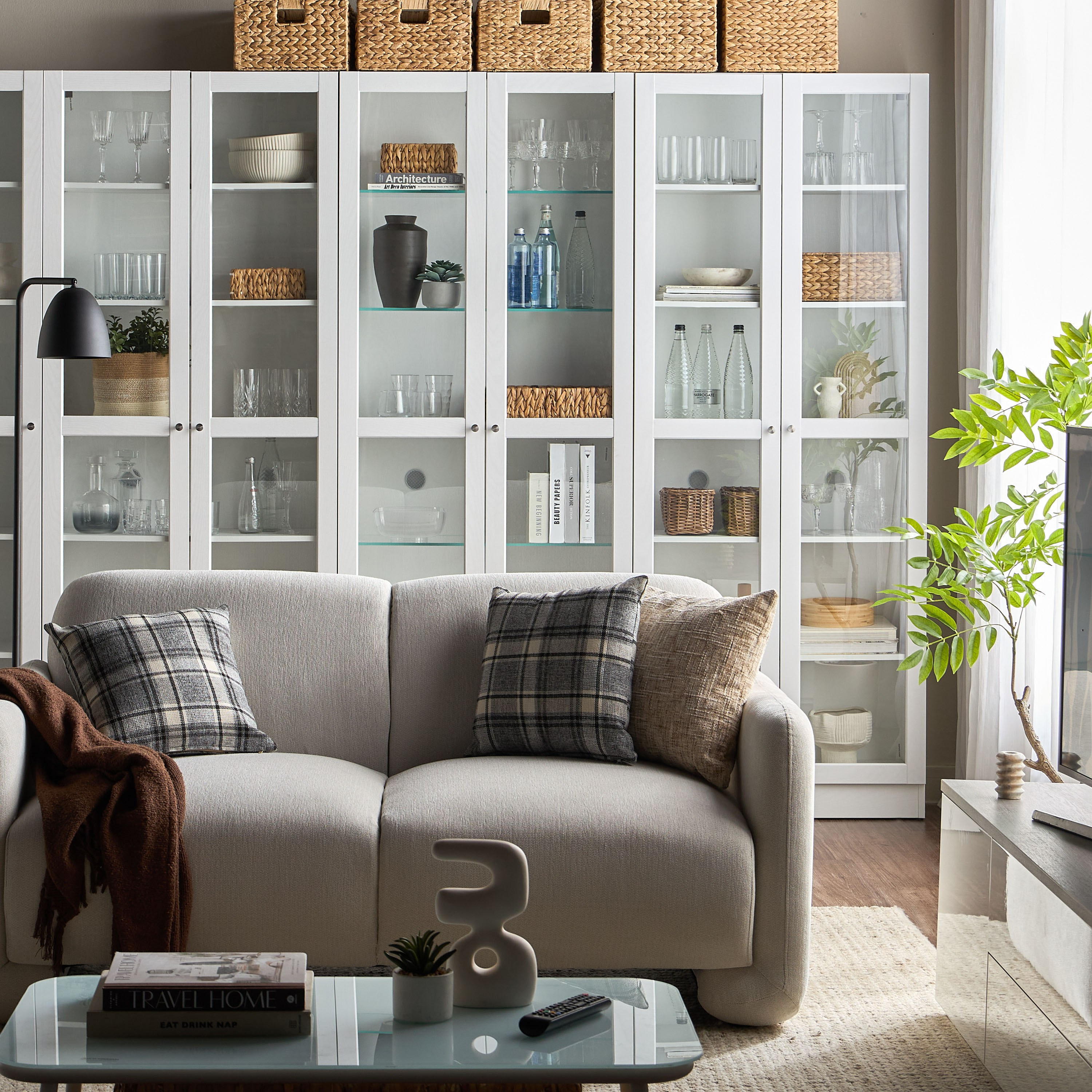 Brayden Tall Bookcase With Glass Doors - Wide-furniture-office-bookcasesdividersandstorage-image-11