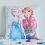 Elsa and Anna Frozen Beaded Filled Cushion - 45x45 cm-kids-beddingandwindows-bedding-filledcushionsandcovers-image-1