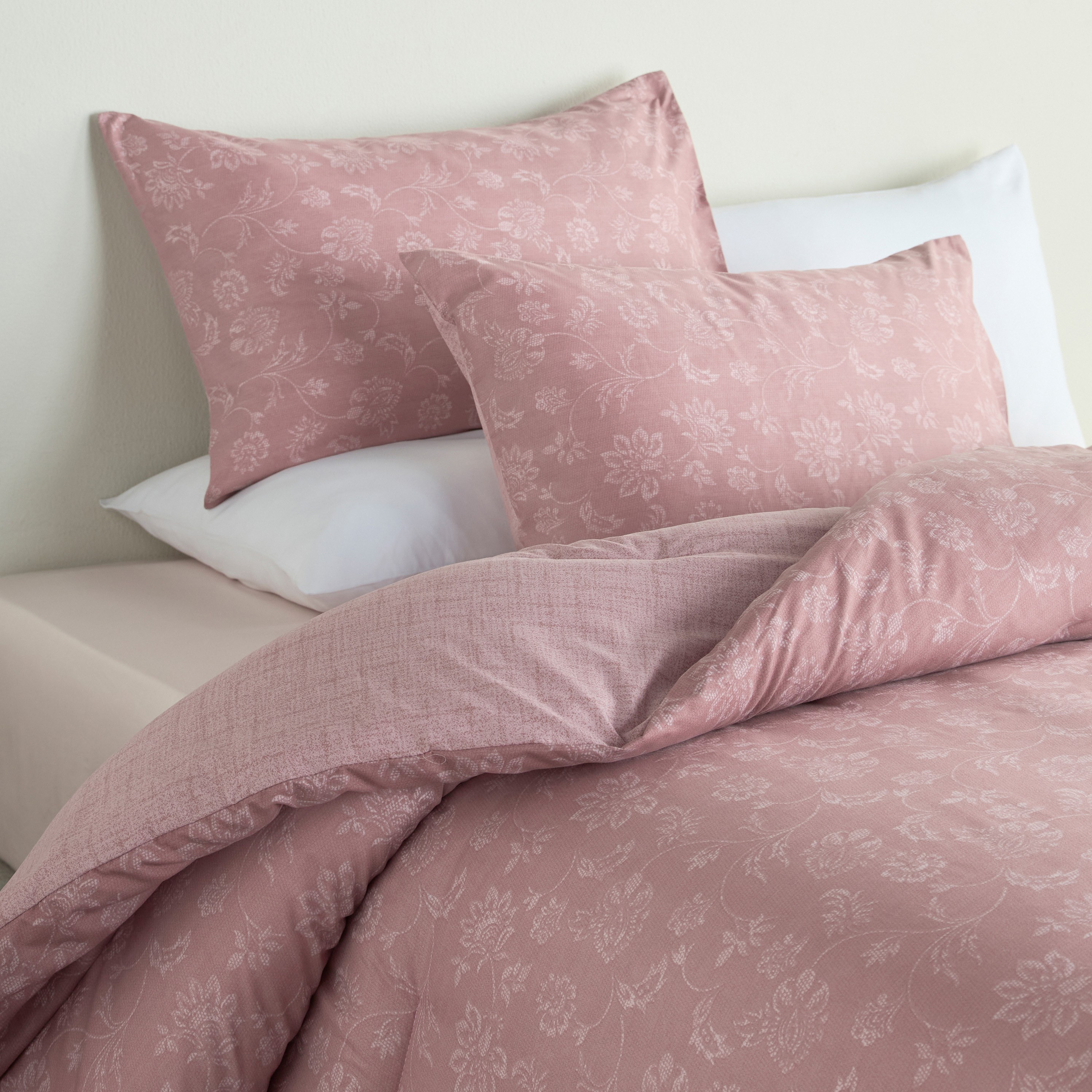 Nayda Floral Print 3-Piece King Comforter Set - 220x230 cm-household-bedding-comfortersandbedspreads-comforters-image-1