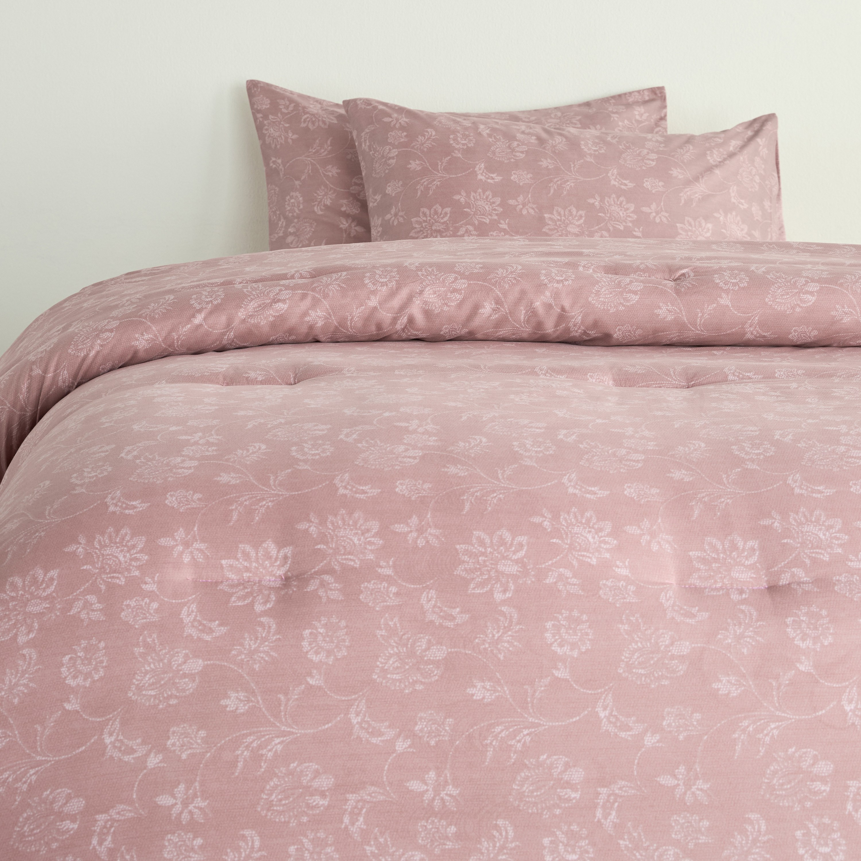 Nayda Floral Print 3-Piece King Comforter Set - 220x230 cm-household-bedding-comfortersandbedspreads-comforters-image-2
