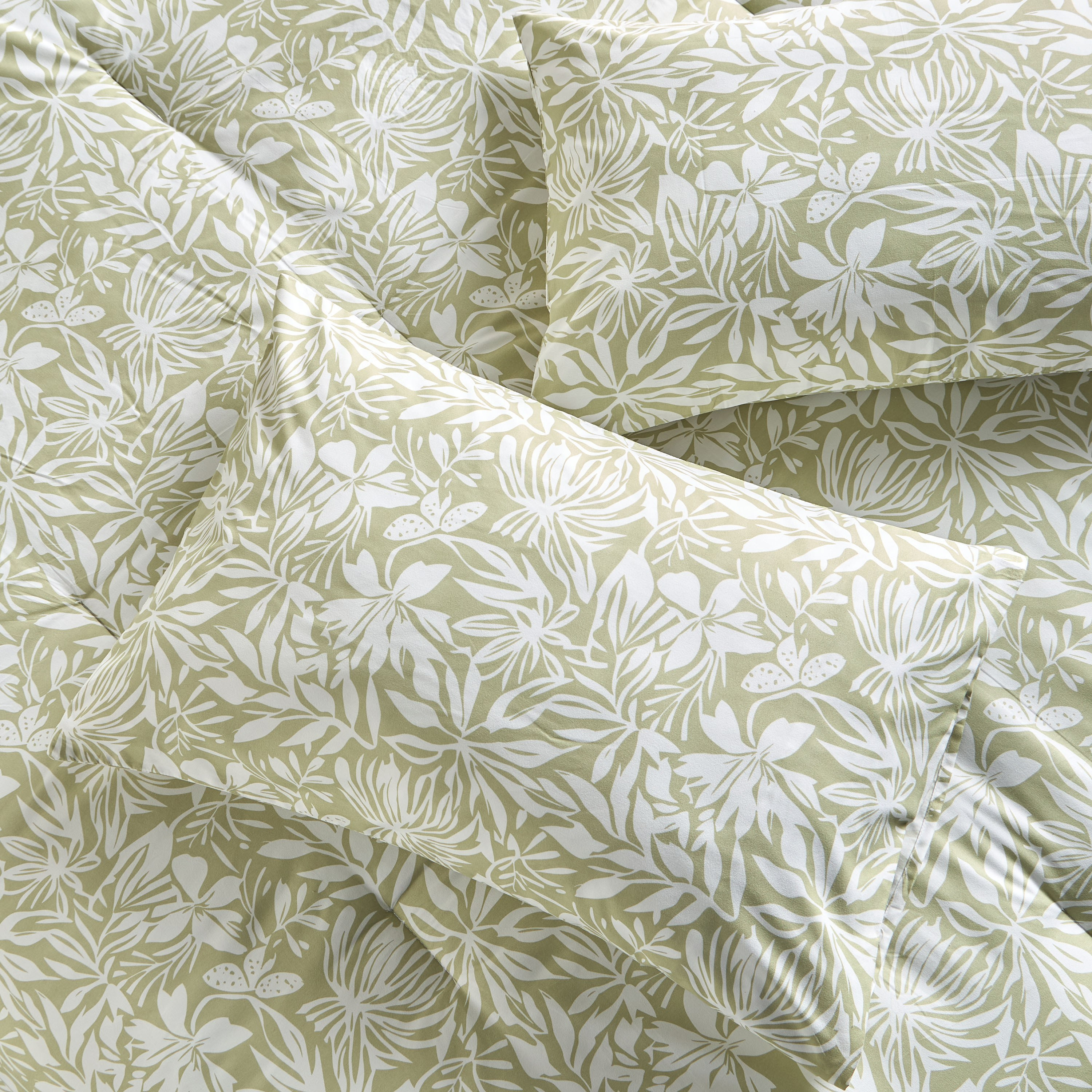 Nimfa Microfibre Floral 3-Piece King Comforter Set - 220x230 cm-household-bedding-comfortersandbedspreads-comforters-image-3