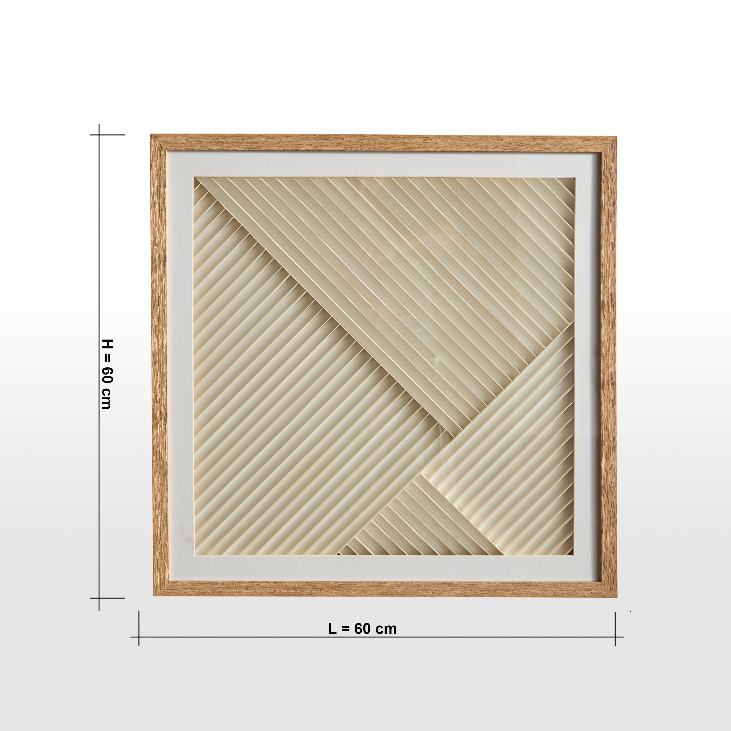 Notus 3D Framed Wall Art - 60x60 cm-household-walldecorandmirrors-wallart-image-4