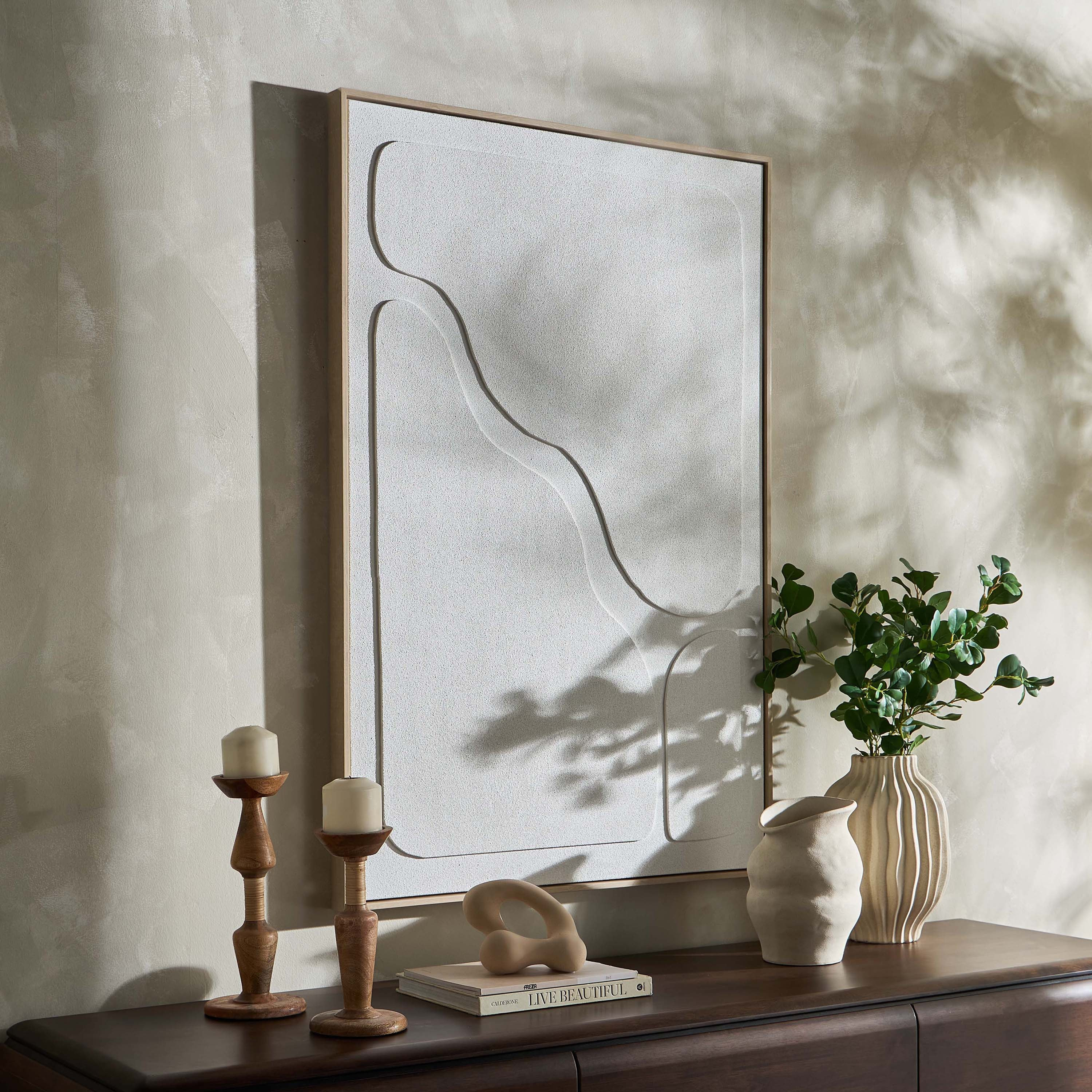 Isahel Hand-painted Framed Canvas Wall Art - 80x120 cm-household-walldecorandmirrors-wallart-image-3