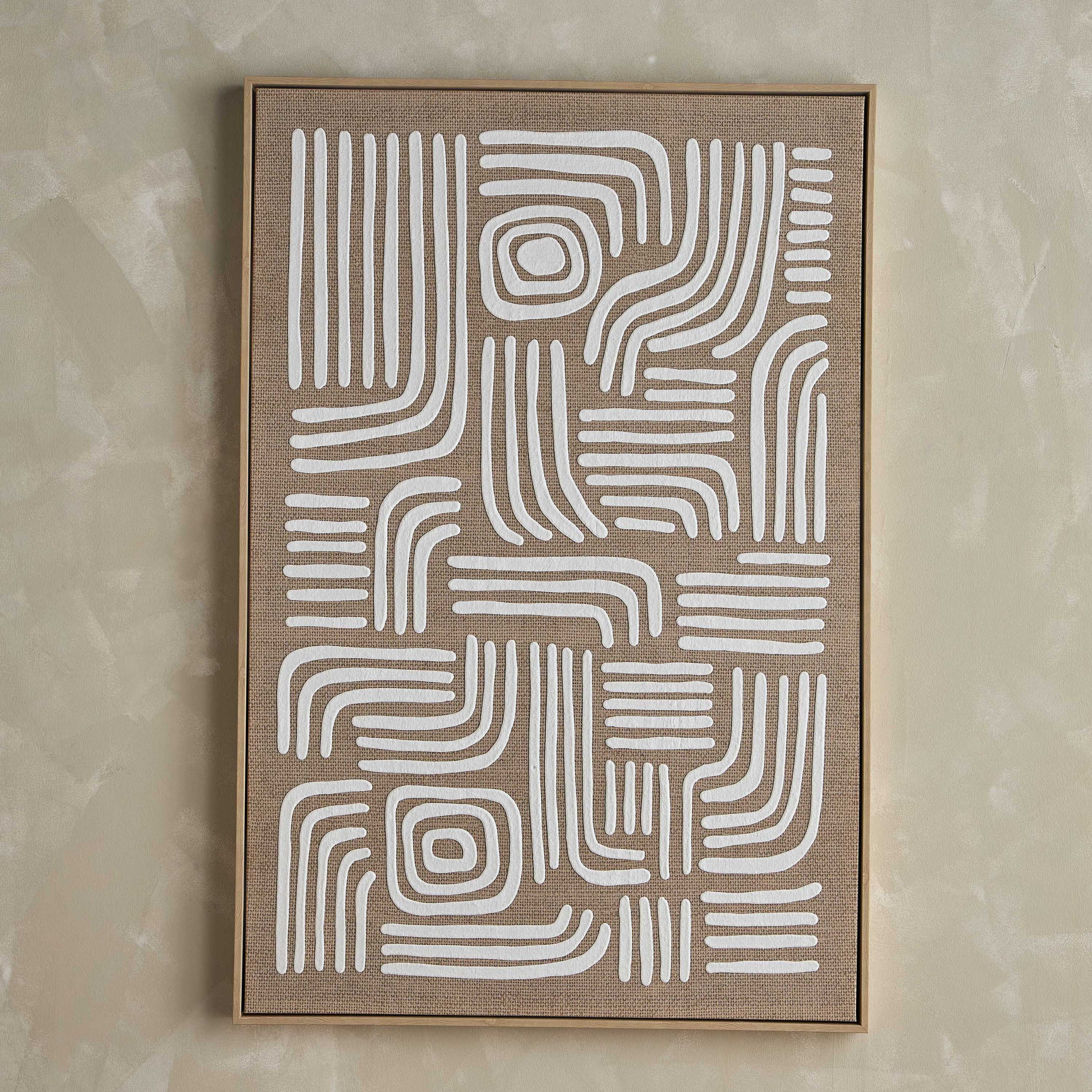 Haliya Framed Canvas Wall Art - 80x120 cm