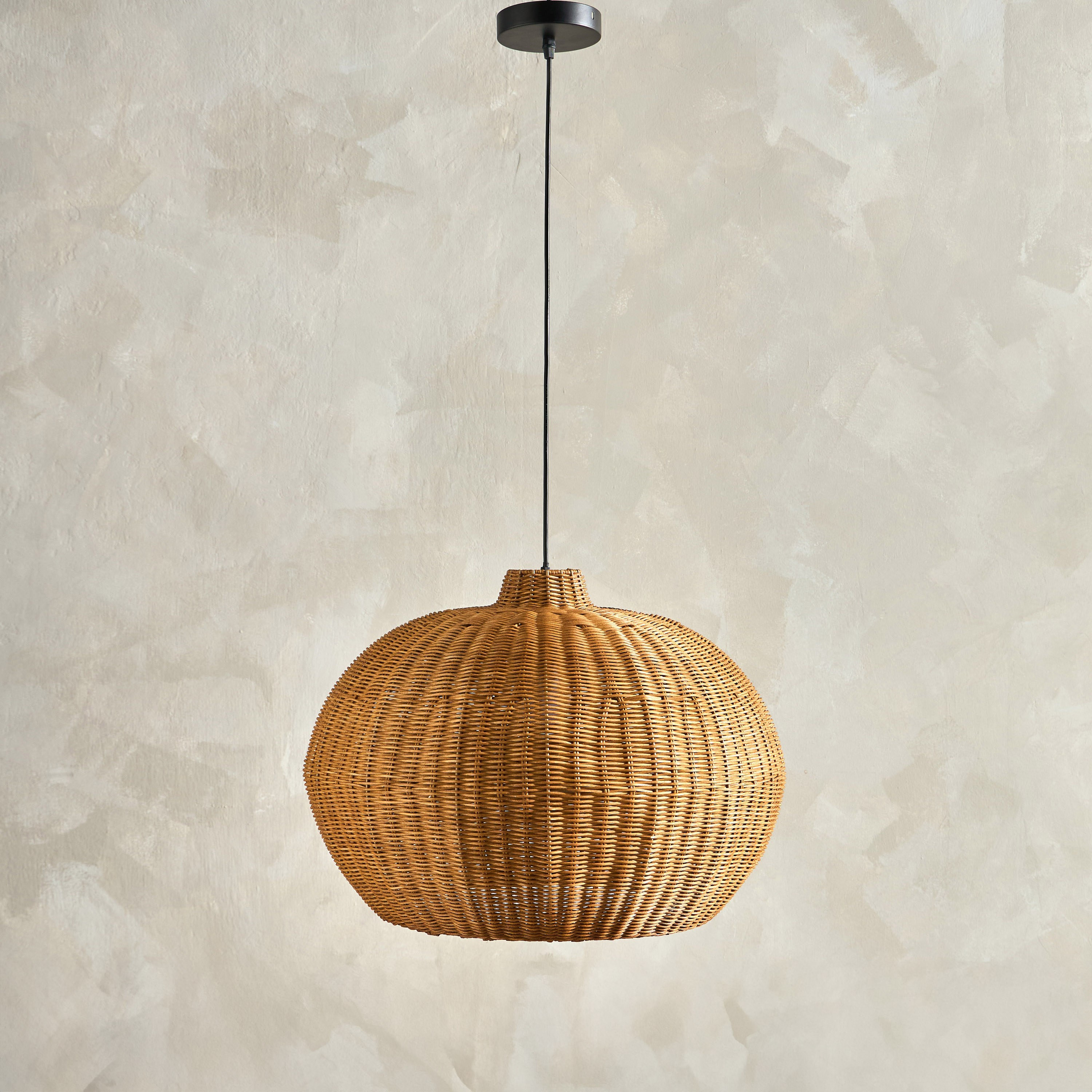 Tobin Rattan Ceiling Lamp-household-lighting-ceilinglamps-pendantlamps-image-1