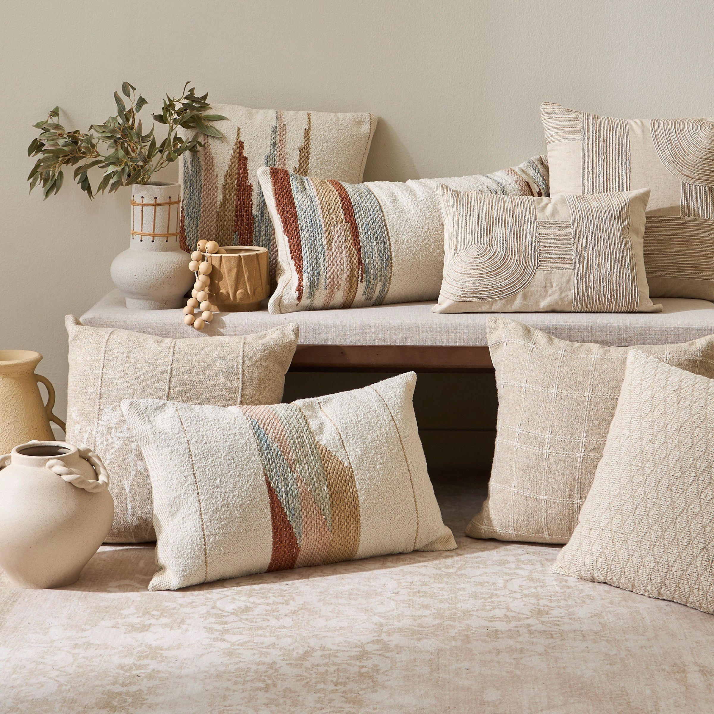 Neriah Printed Filled Cushion - 50x50 cm-household-cushionsandthrows-filledcushions-decorativecushions-image-4
