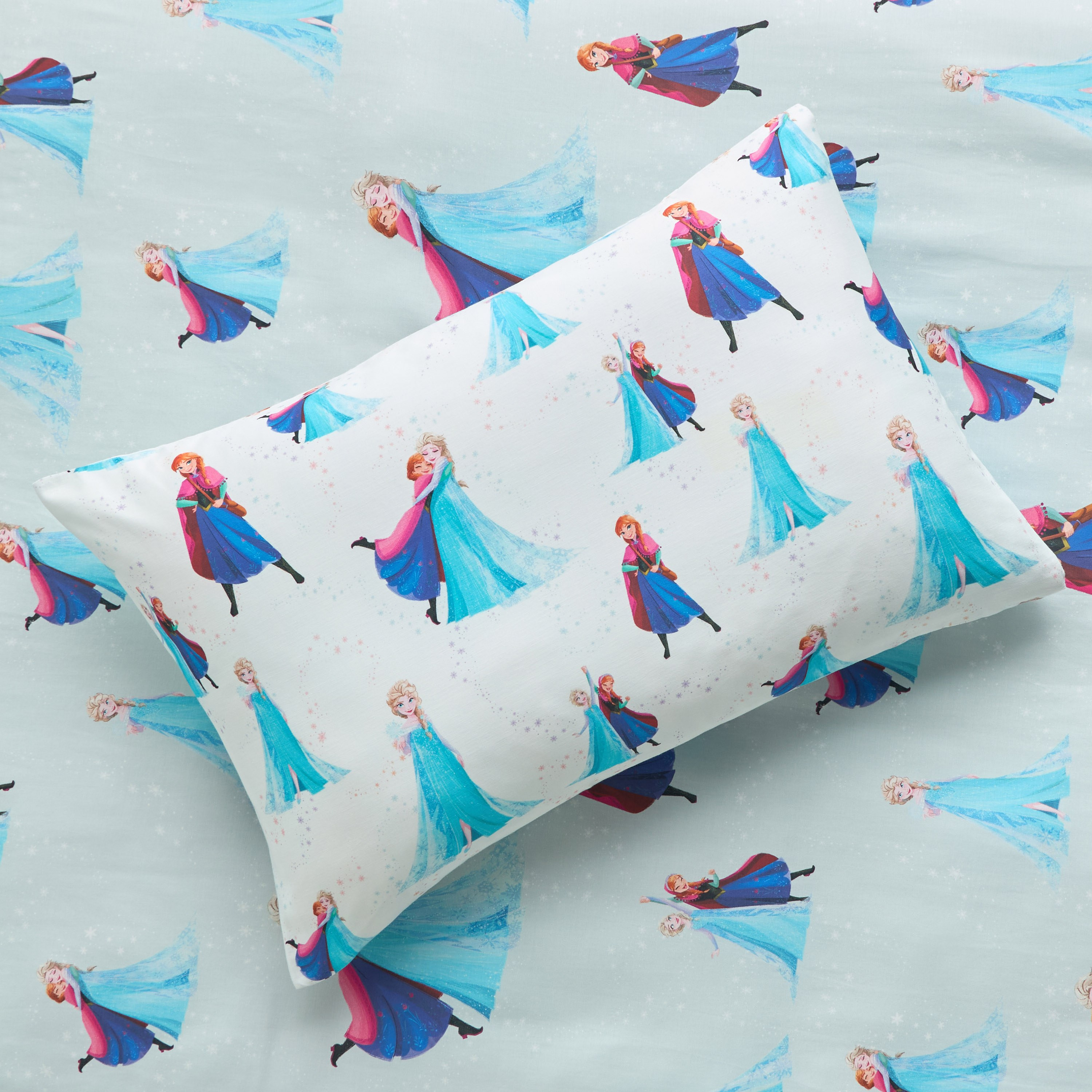 Disney Cotton Elsa and Anna Print 2-Piece Single Comforter Set - 135x220 cm-babyandkids-beddingandwindows-bedding-comforters-image-4