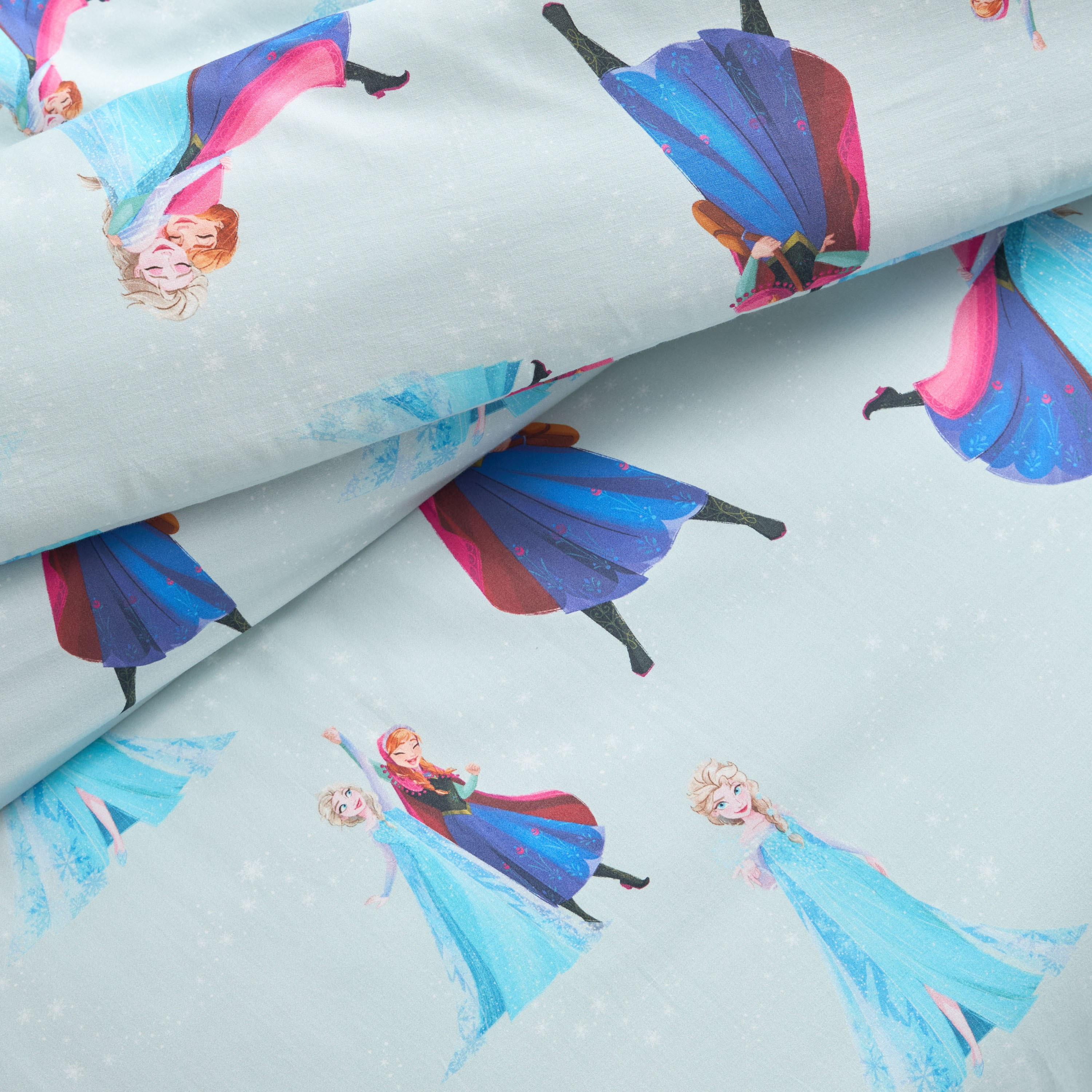 Disney Cotton Elsa and Anna Print 2-Piece Single Comforter Set - 135x220 cm-babyandkids-beddingandwindows-bedding-comforters-image-5