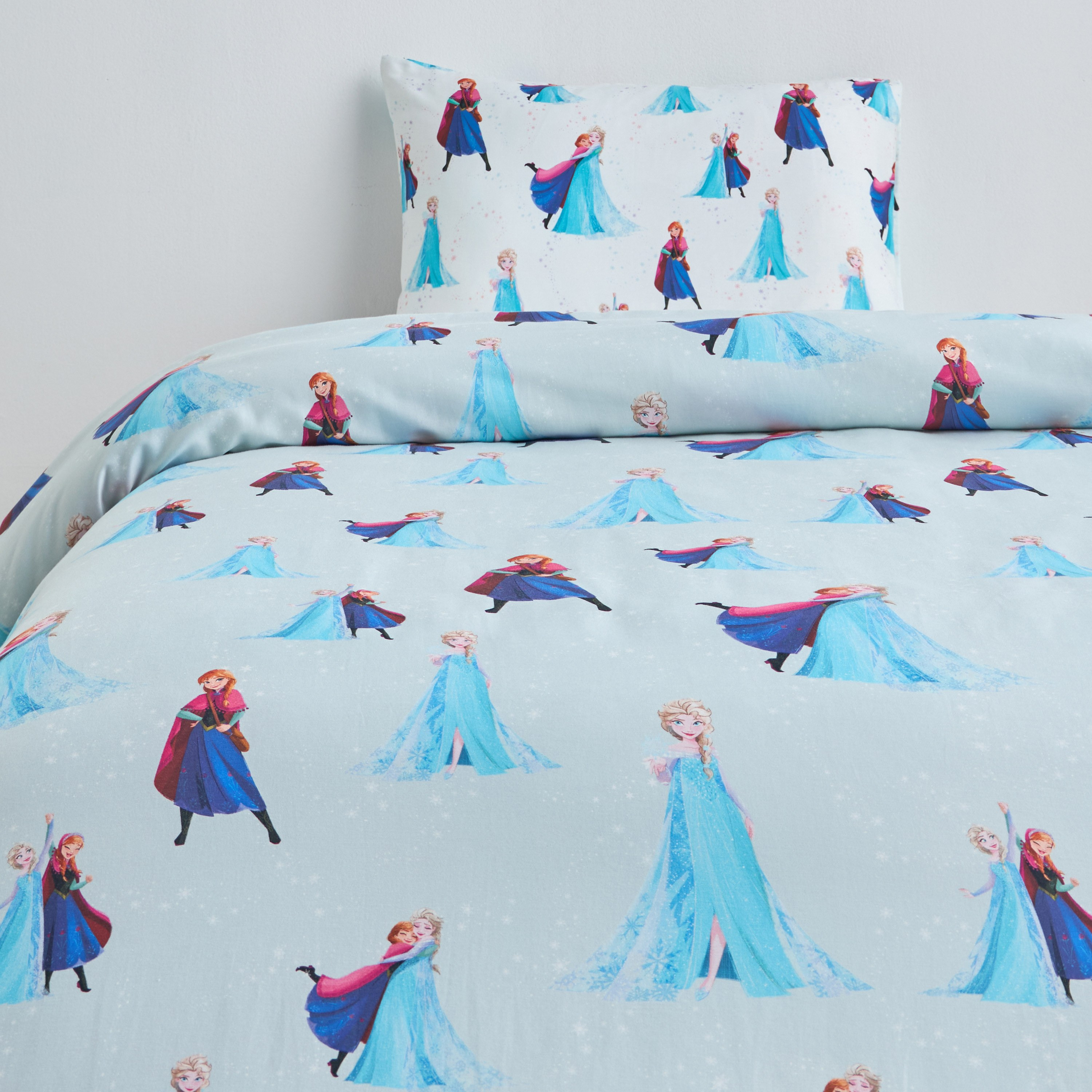 Disney Cotton Elsa and Anna Print 2-Piece Full Comforter Set - 160x220 cm-babyandkids-beddingandwindows-bedding-comforters-image-2