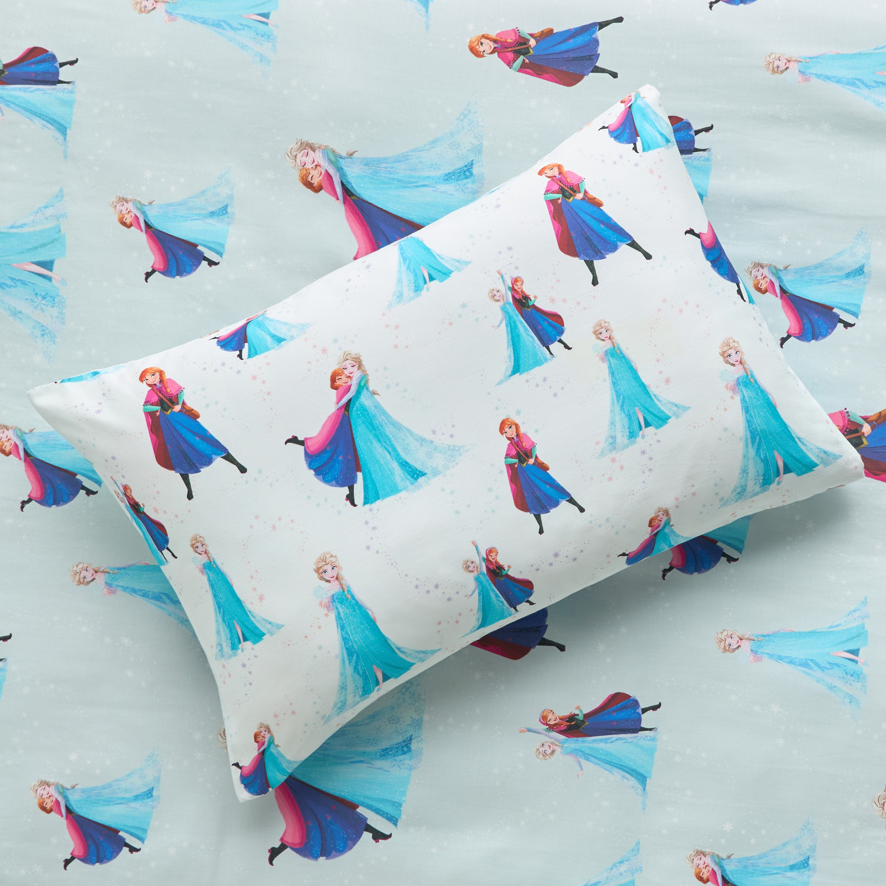 Disney Cotton Elsa and Anna Print 2-Piece Full Comforter Set - 160x220 cm-babyandkids-beddingandwindows-bedding-comforters-image-4