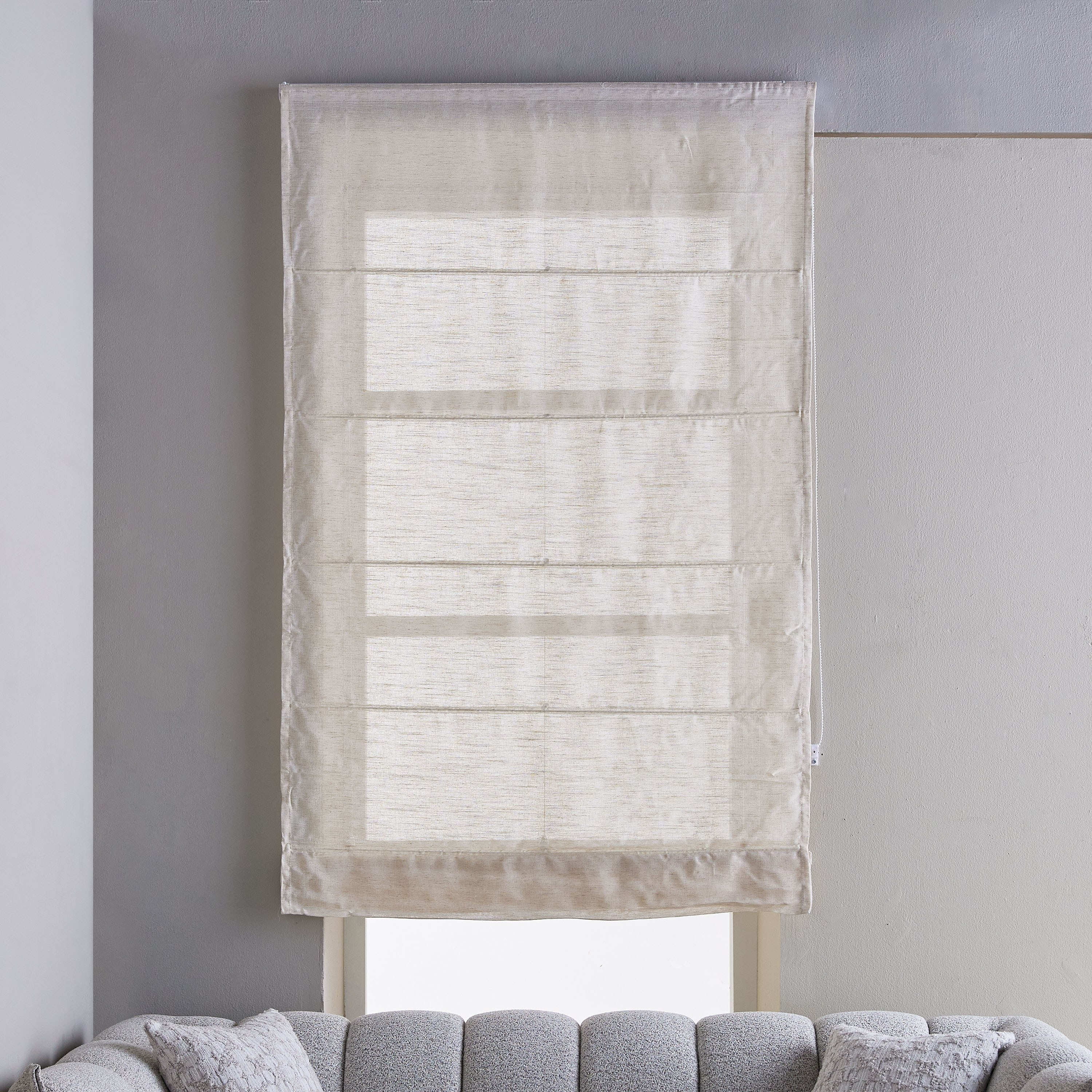 Ela Sheer Roman Blind - 120x240 cm-household-windows-blinds-image-1