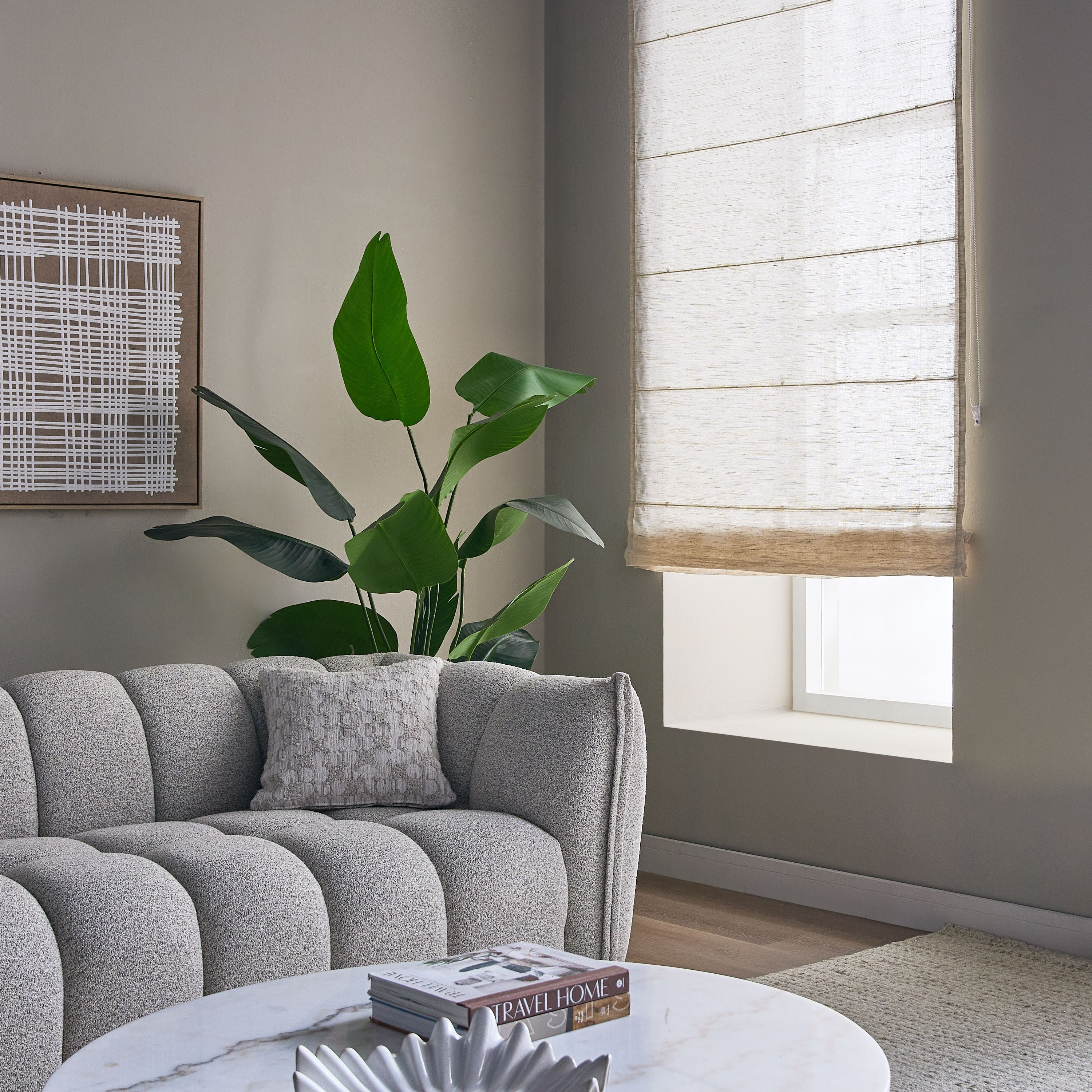 Ela Sheer Roman Blind - 120x240 cm-household-windows-blinds-image-5