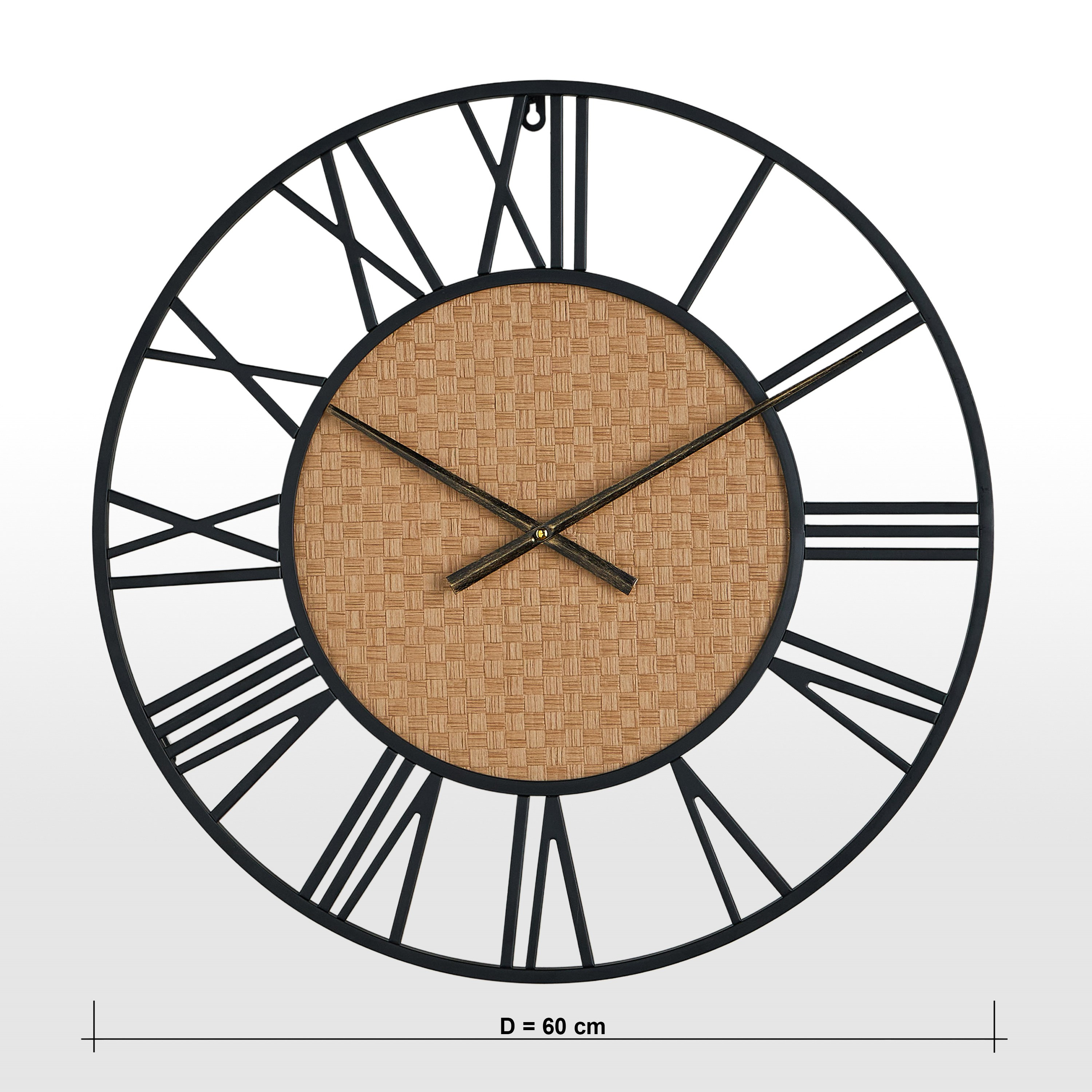 Cleon Wall Clock - 60 cm-household-walldecorandmirrors-clocks-image-4