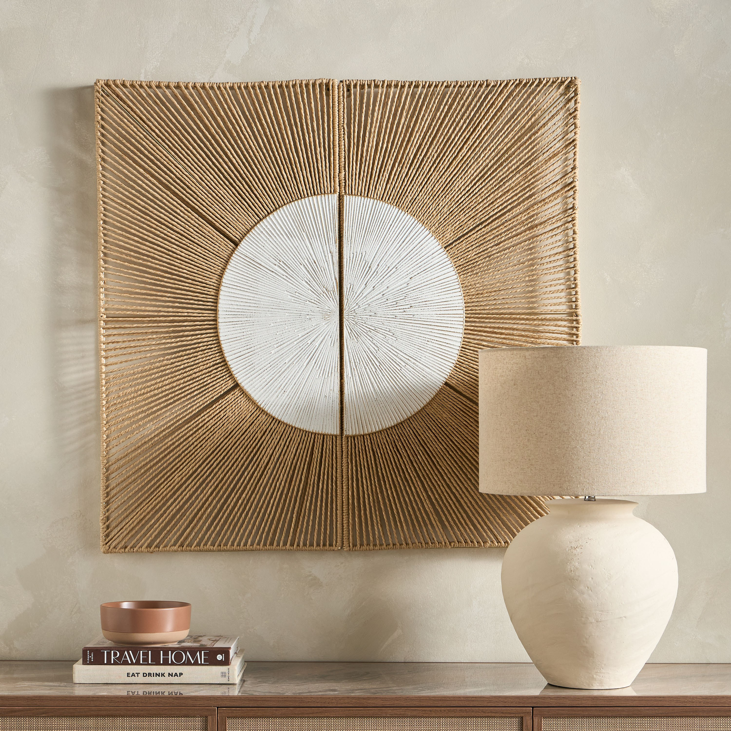 طقم زينة حائط لوح قطعتين - هميرا - 46x90 سم-household-walldecorandmirrors-wallart-image-3