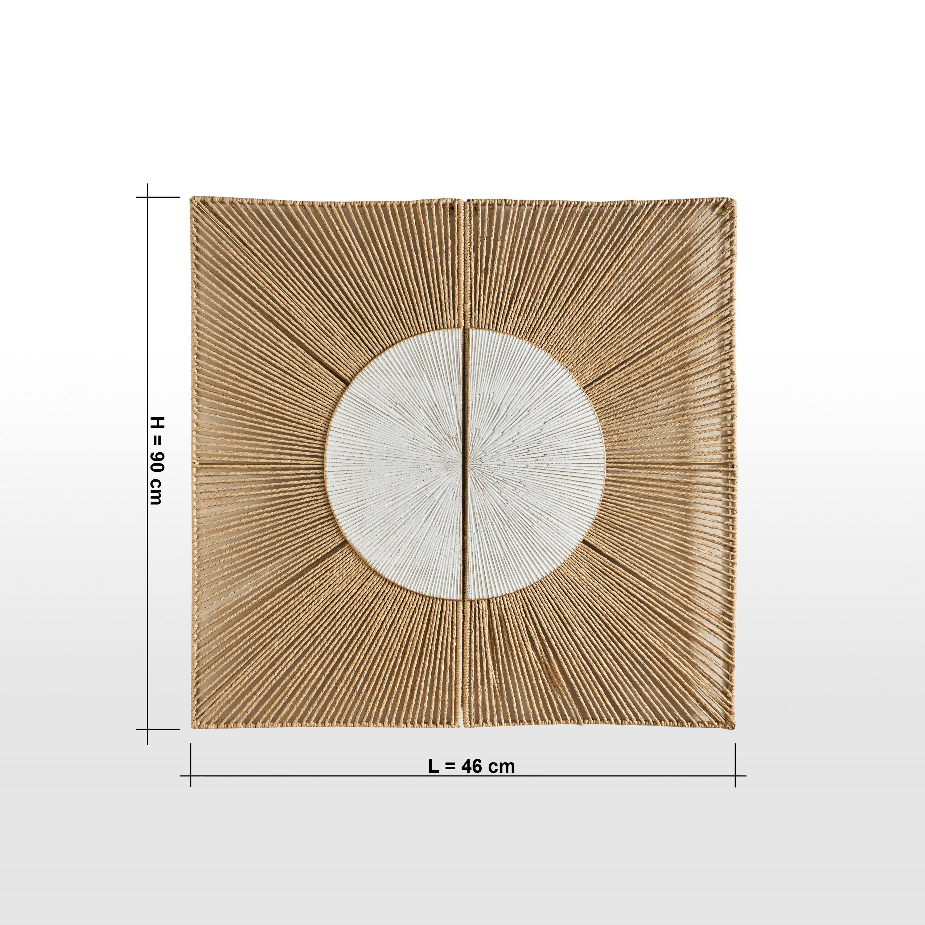 طقم زينة حائط لوح قطعتين - هميرا - 46x90 سم-household-walldecorandmirrors-wallart-image-4