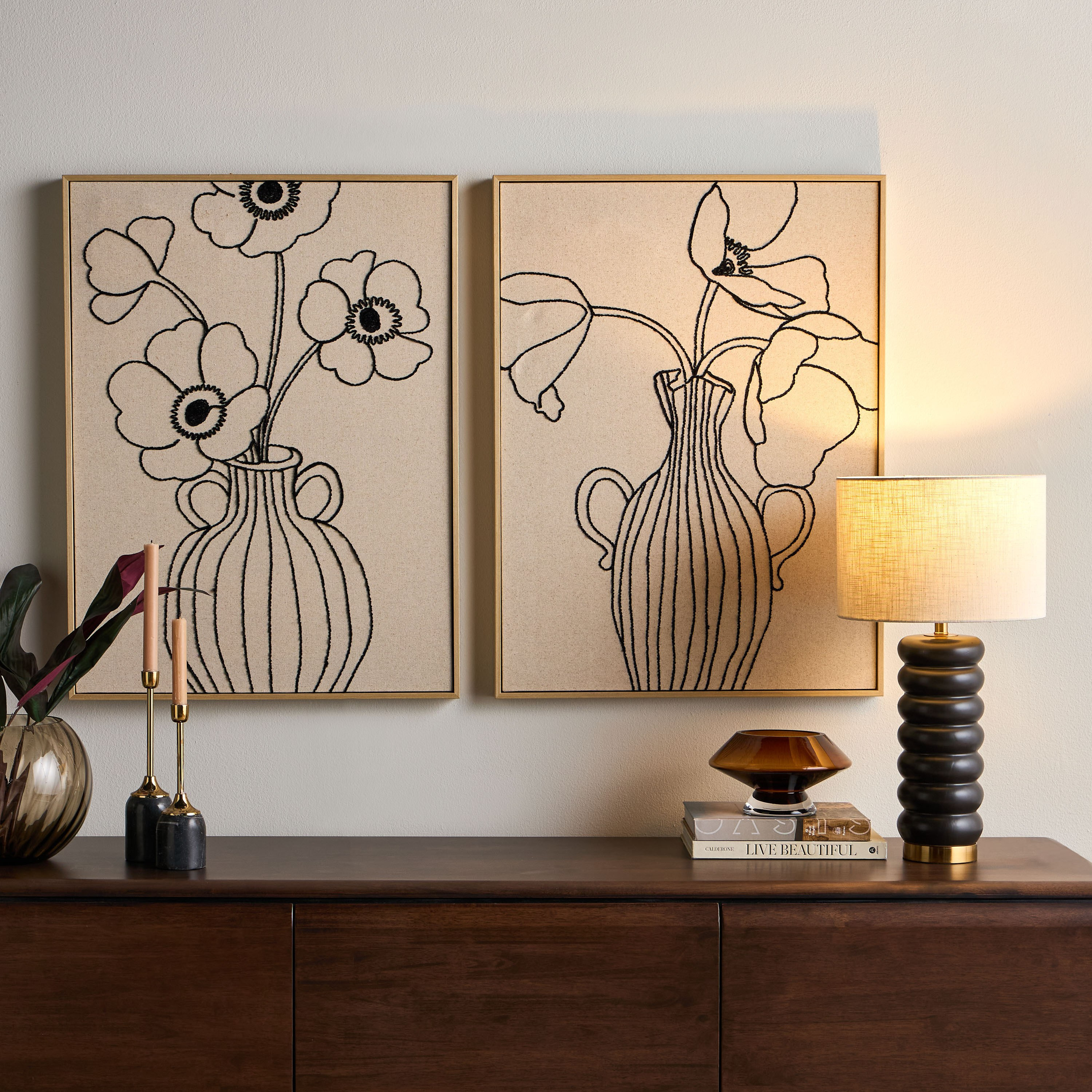 زينة حائط مؤطرة - ليونا - 60x80 سم-household-walldecorandmirrors-wallart-image-3