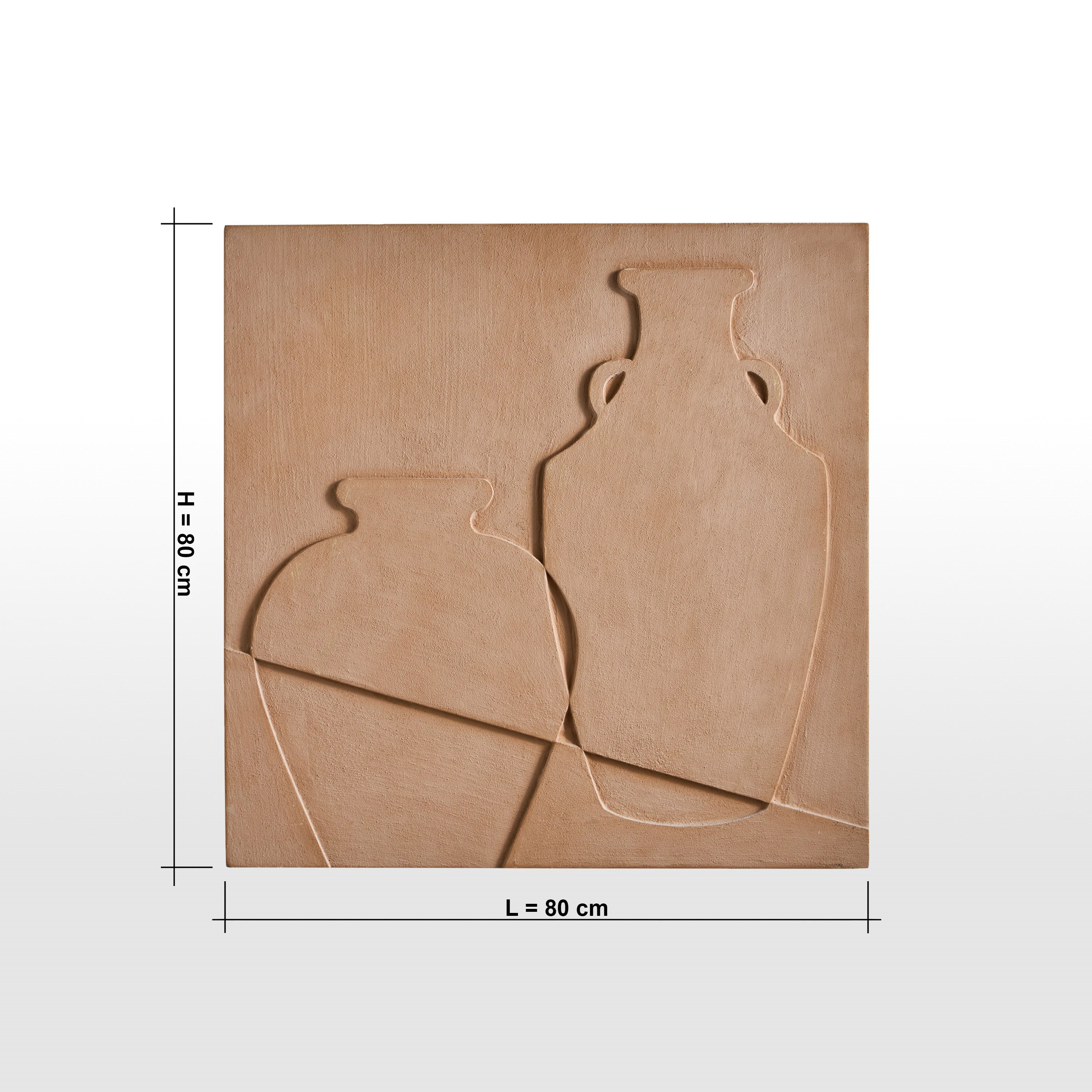 Pamela Unframed 3D Wall Art - 80x80 cm-household-walldecorandmirrors-wallart-image-4