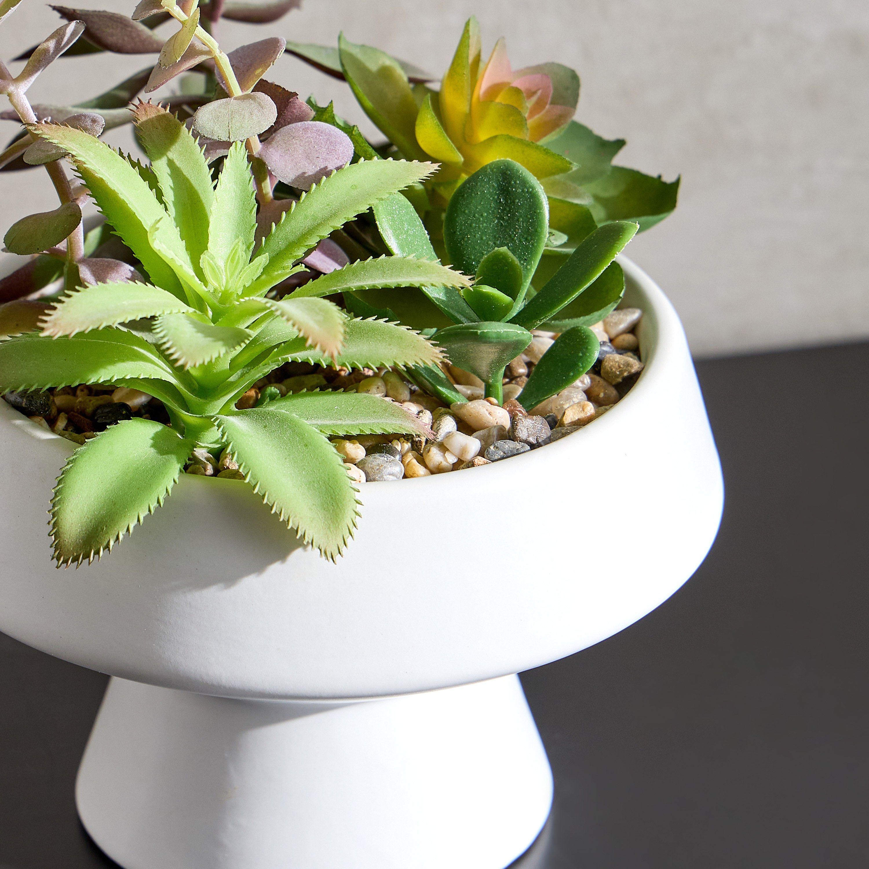 نباتات عصارية صناعية متنوعة في وعاء - تيرا - 20 سم-household-gardenandoutdoor-artificialplants-succulents-image-2