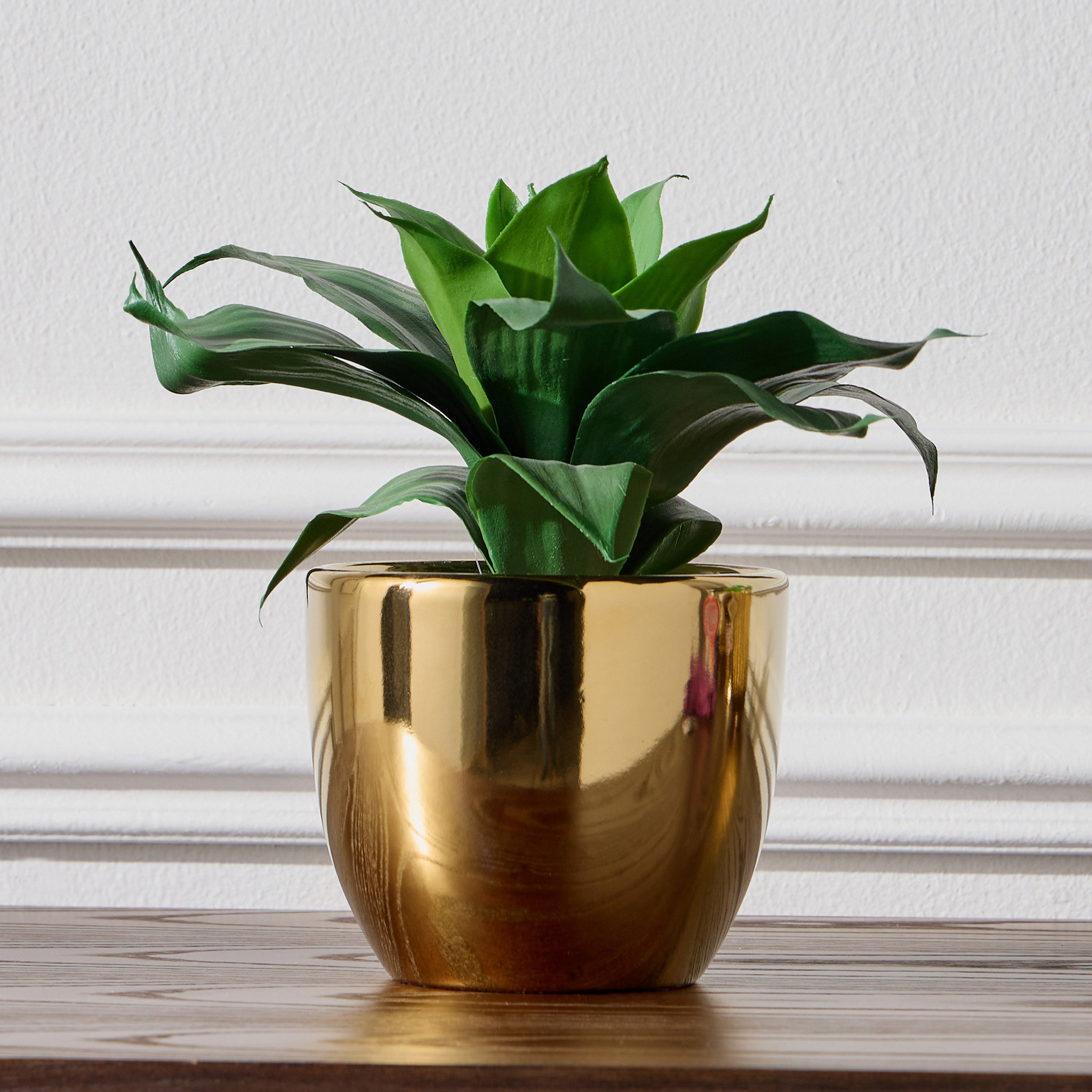 نبتة أغاف صناعية في وعاء - ليا - 29 سم-household-gardenandoutdoor-artificialplants-succulents-image-1