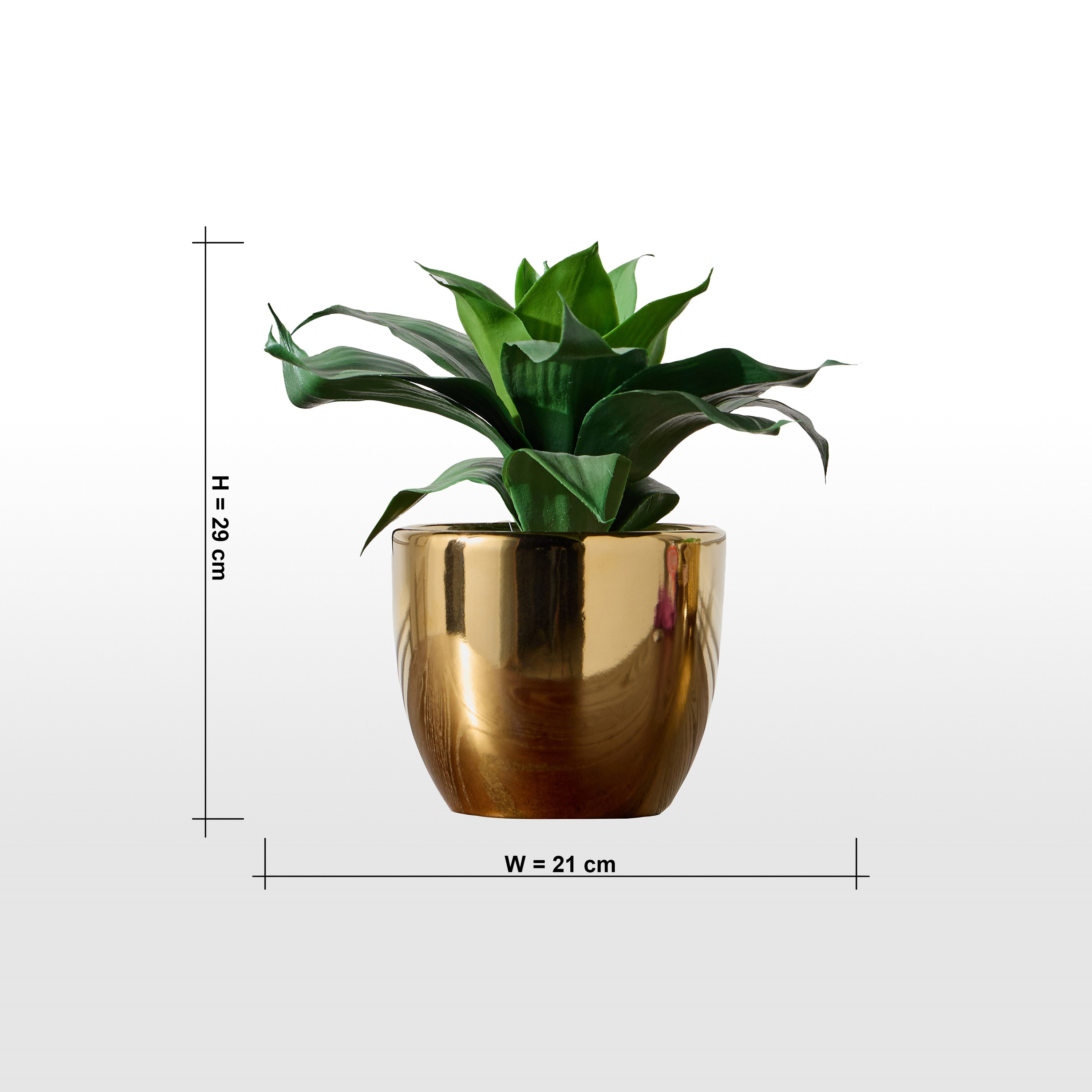 نبتة أغاف صناعية في وعاء - ليا - 29 سم-household-gardenandoutdoor-artificialplants-succulents-image-4