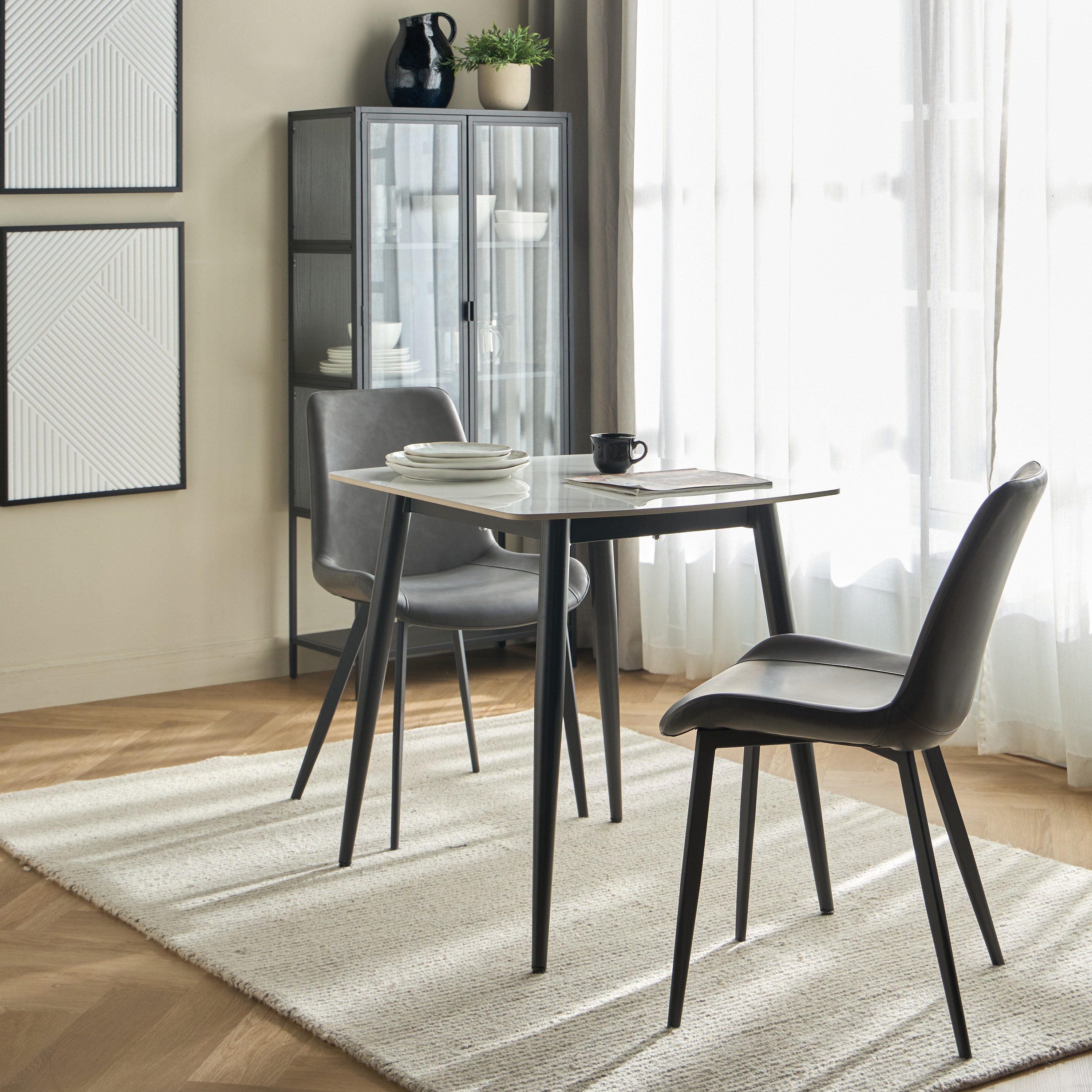طاولة سفرة بسطح سيراميك مقعدين - فينيت-furniture-diningroom-diningtables-image-6