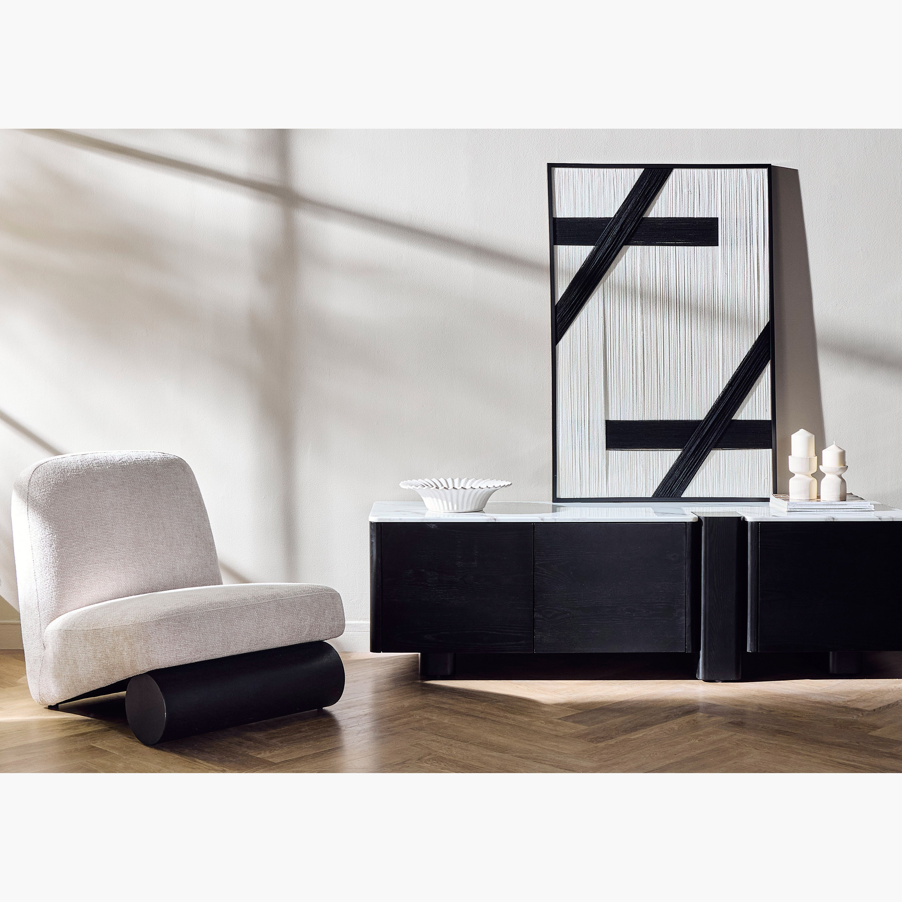 Ziba Tassel Framed Canvas Wall Art - 120x80 cm-household-walldecorandmirrors-wallart-image-4