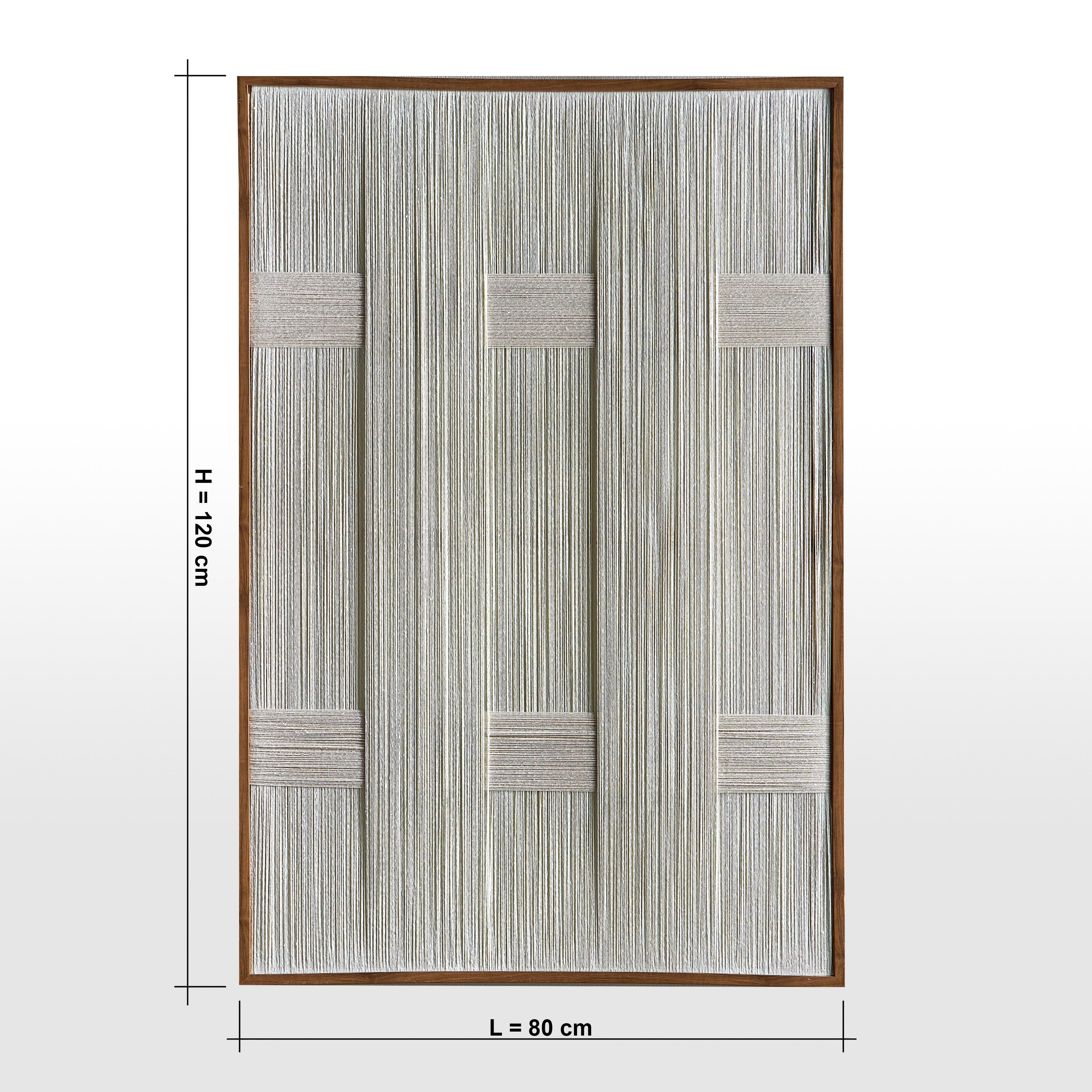 زينة حائط مؤطرة بشرّابات - زارين - 80x120 سم-household-walldecorandmirrors-wallart-image-4