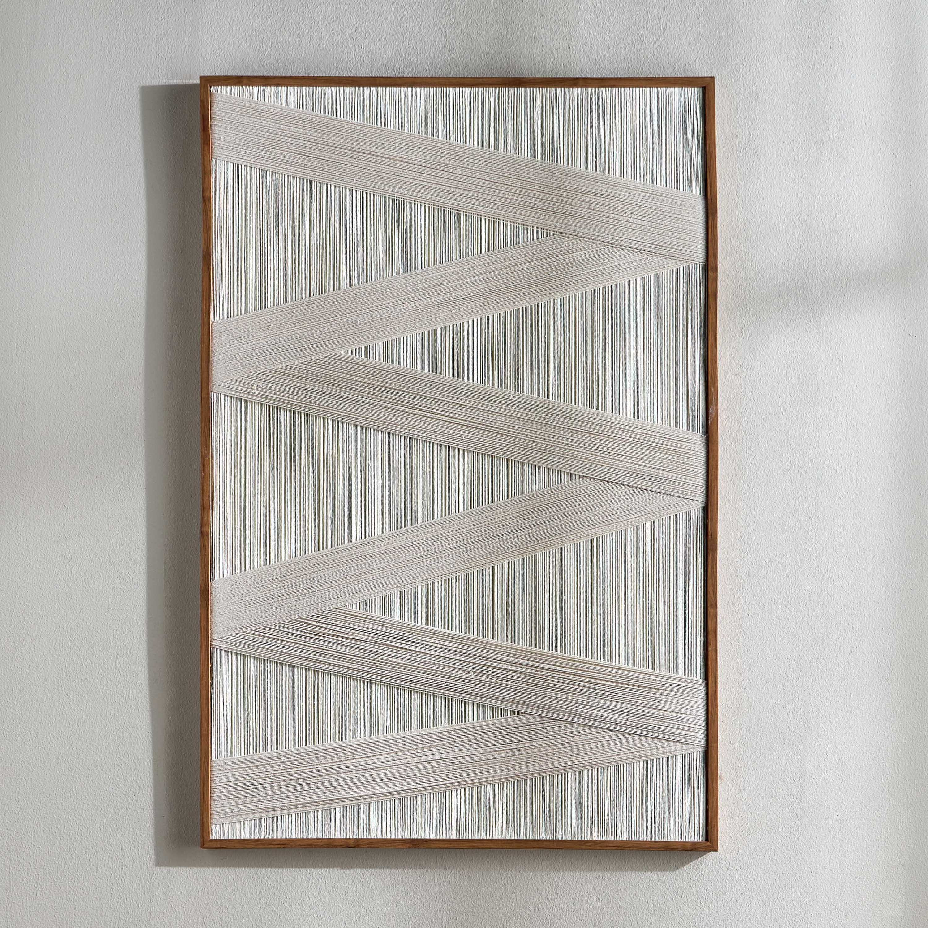 Homa Tassel Framed Canvas Wall Art - 80x120 cm-household-walldecorandmirrors-wallart-image-1