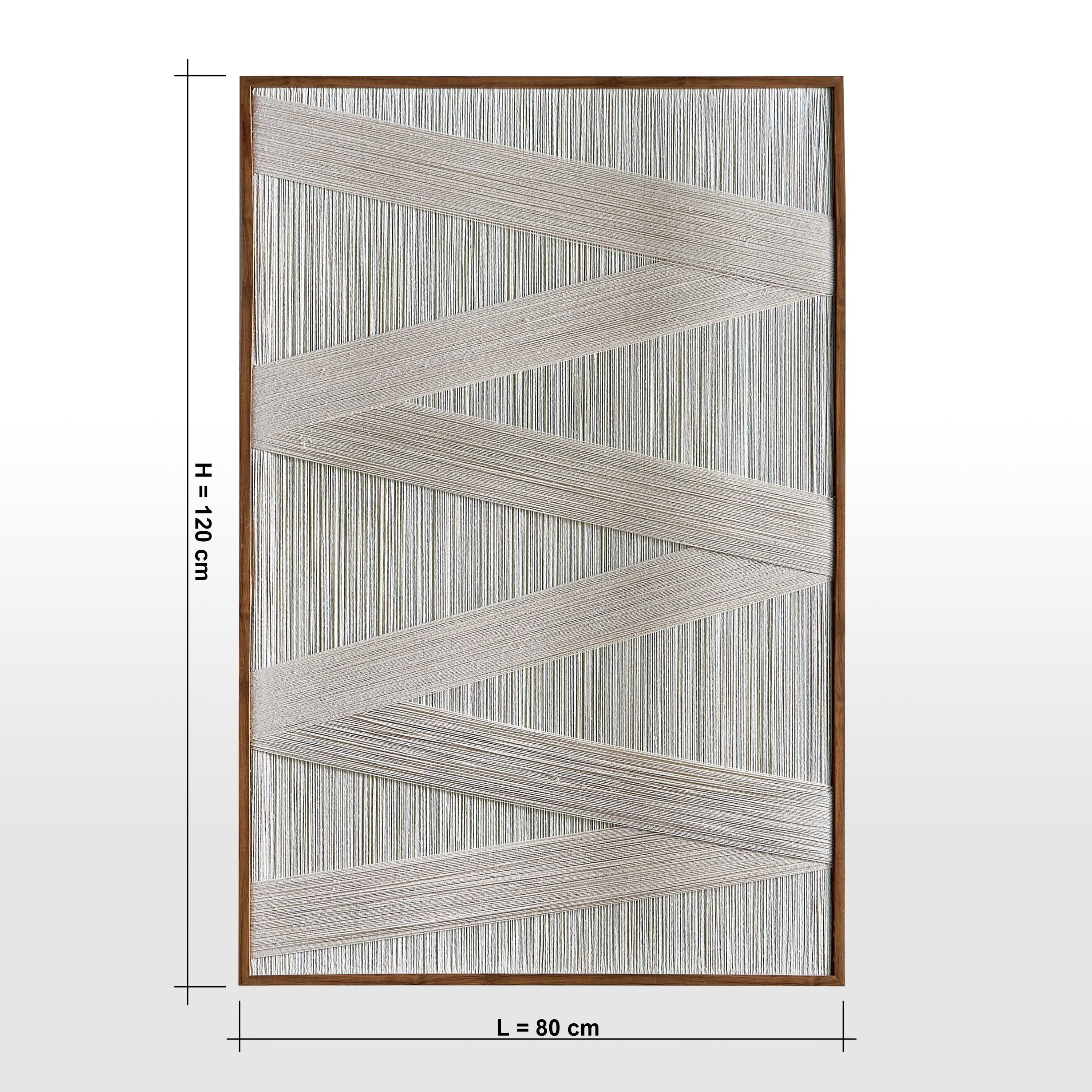 Homa Tassel Framed Canvas Wall Art - 80x120 cm-household-walldecorandmirrors-wallart-image-4