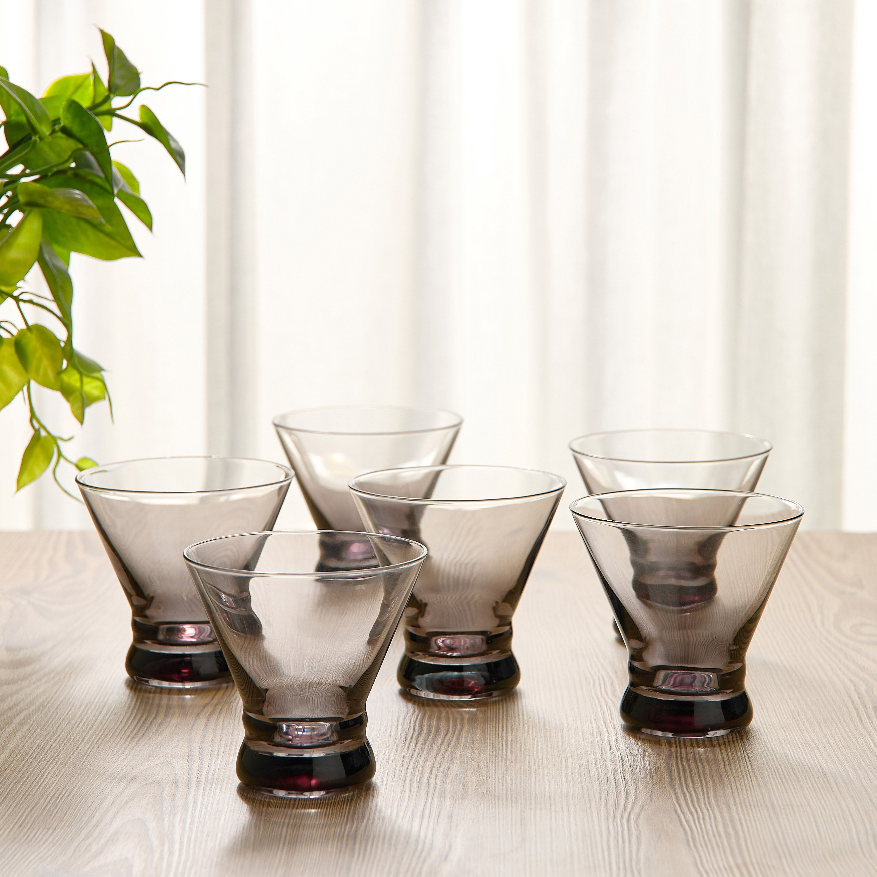 Gradient 6-Piece Dessert Stem Glass Set - 220 ml-household-dining-glassware-stemware-image-1