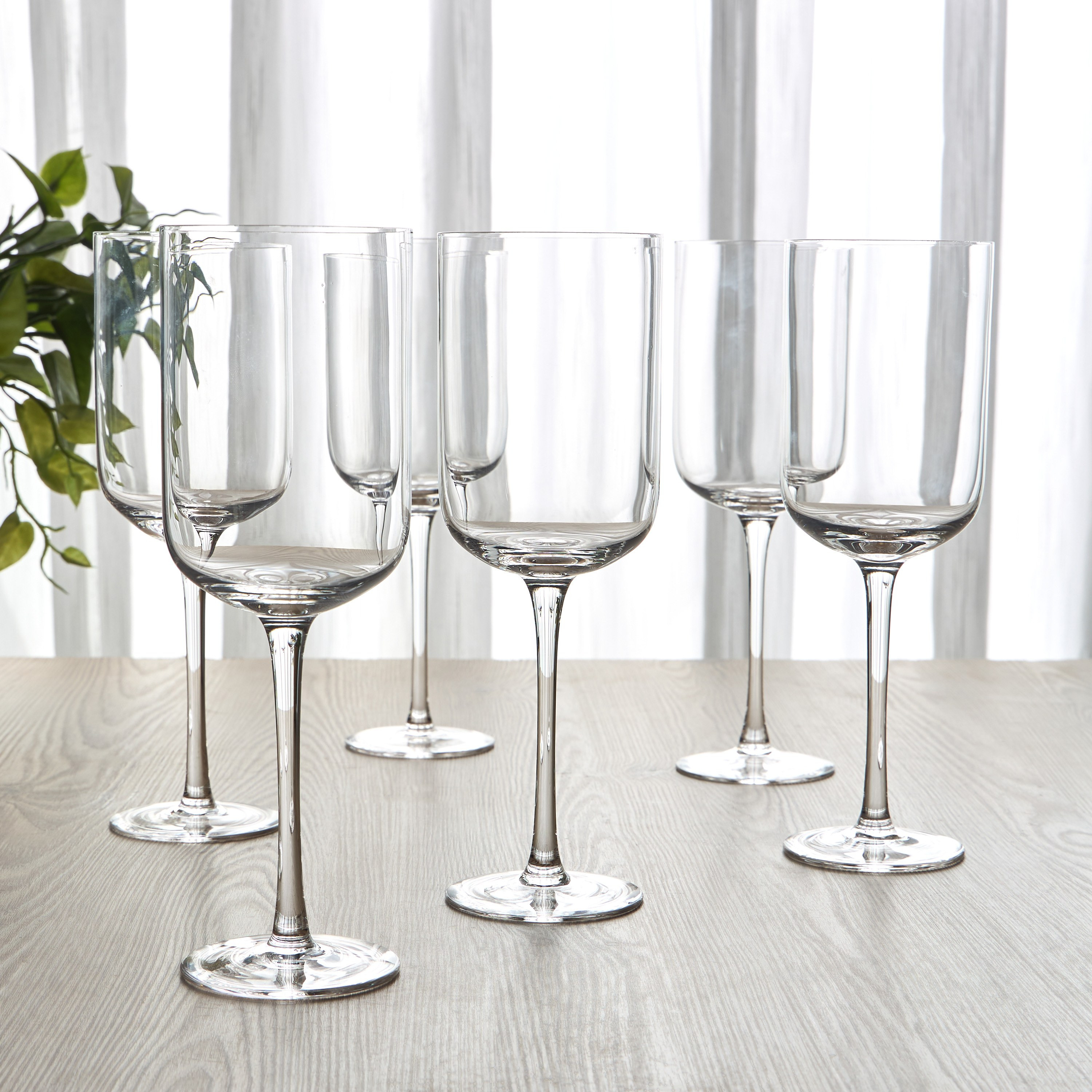 Inaya 6-Piece Stem Glass Set - 435 ml-household-dining-glassware-stemware-image-1