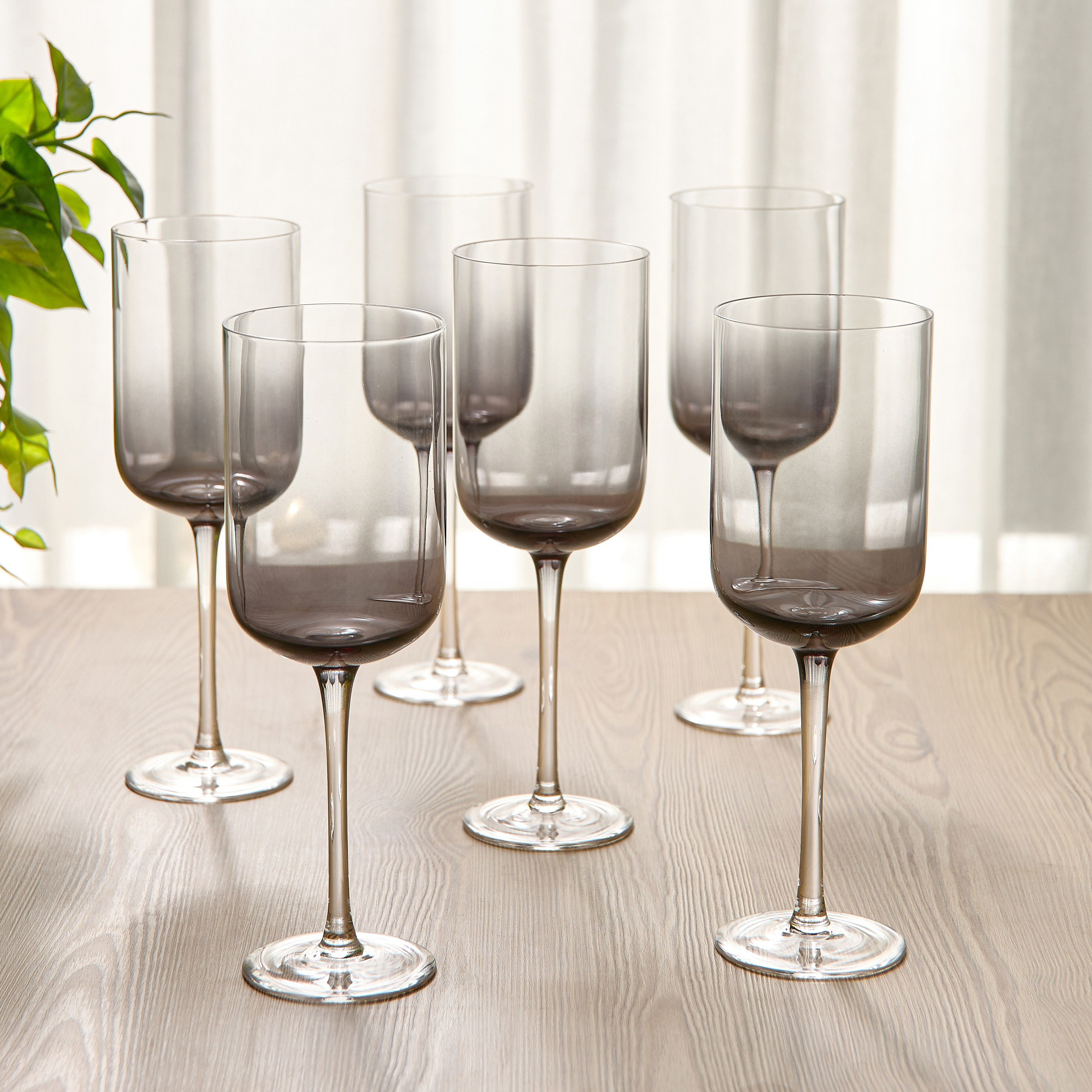Gradient 6-Piece Stem Glass Set - 435 ml-household-dining-glassware-stemware-image-1