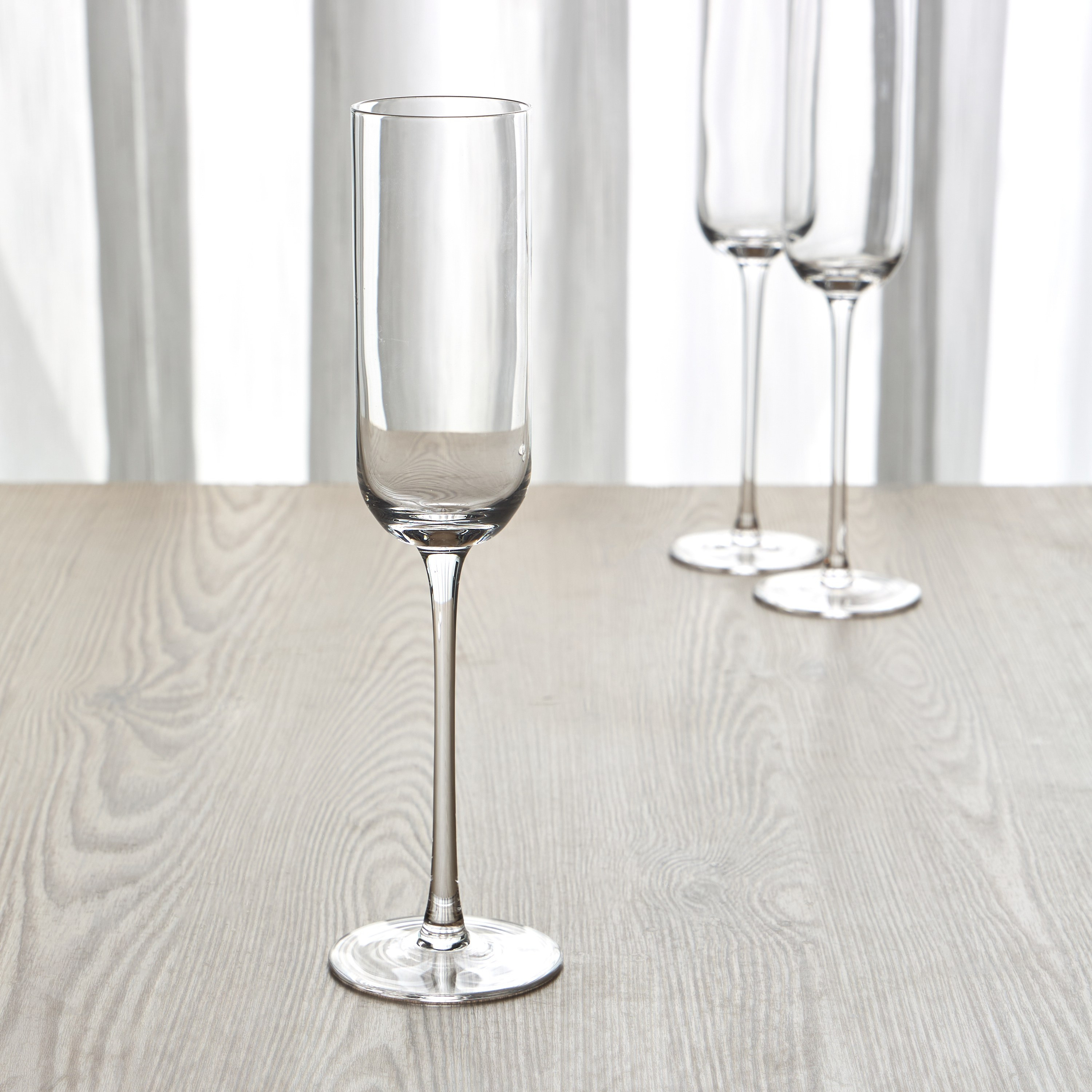 Inaya 6-Piece Flute Glass Set - 210 ml-household-dining-glassware-stemware-image-2