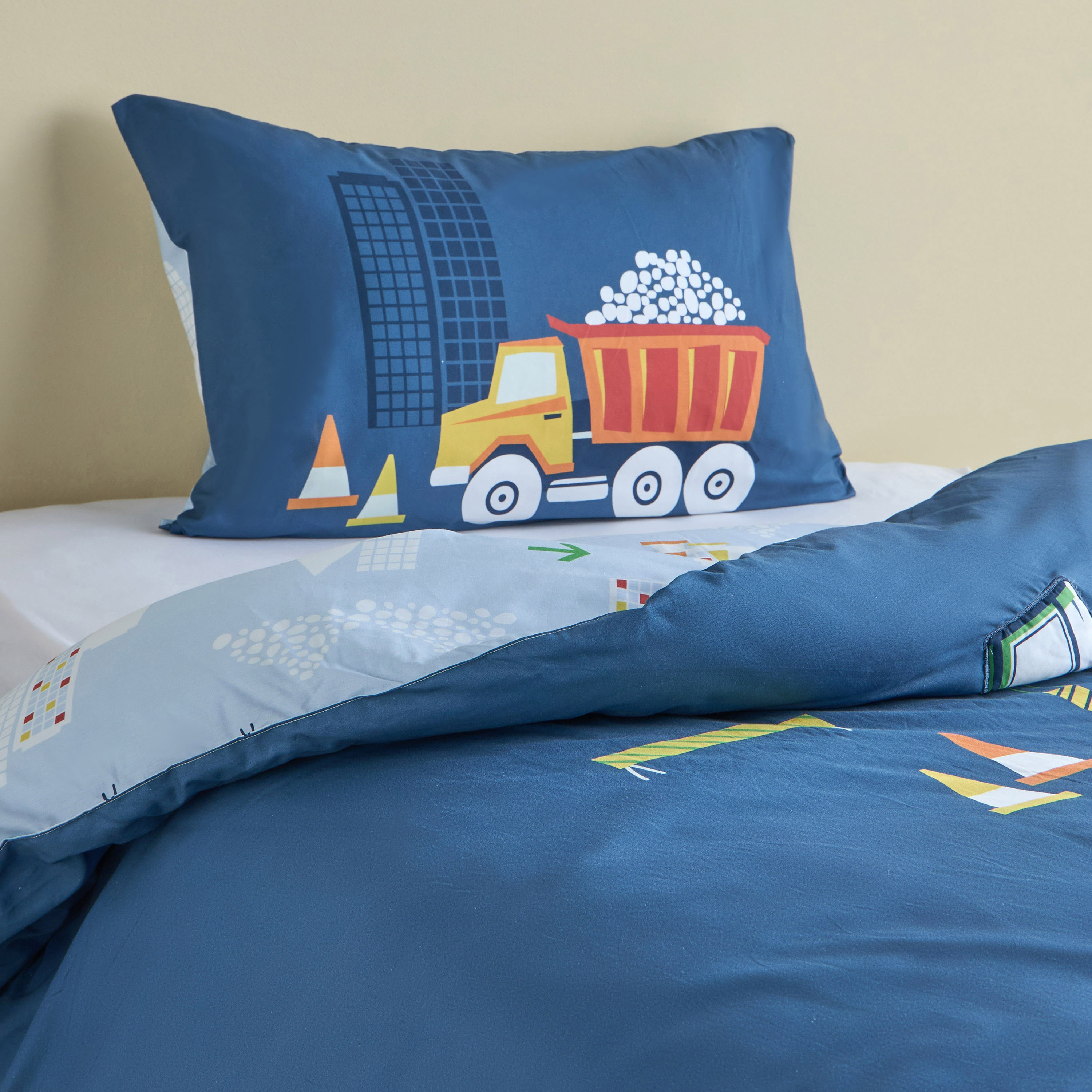 Preston Cotton Applique 200 Thread Count 2-Piece Full Reversible Comforter Set - 160x220 cm-babyandkids-beddingandwindows-bedding-comforters-image-1