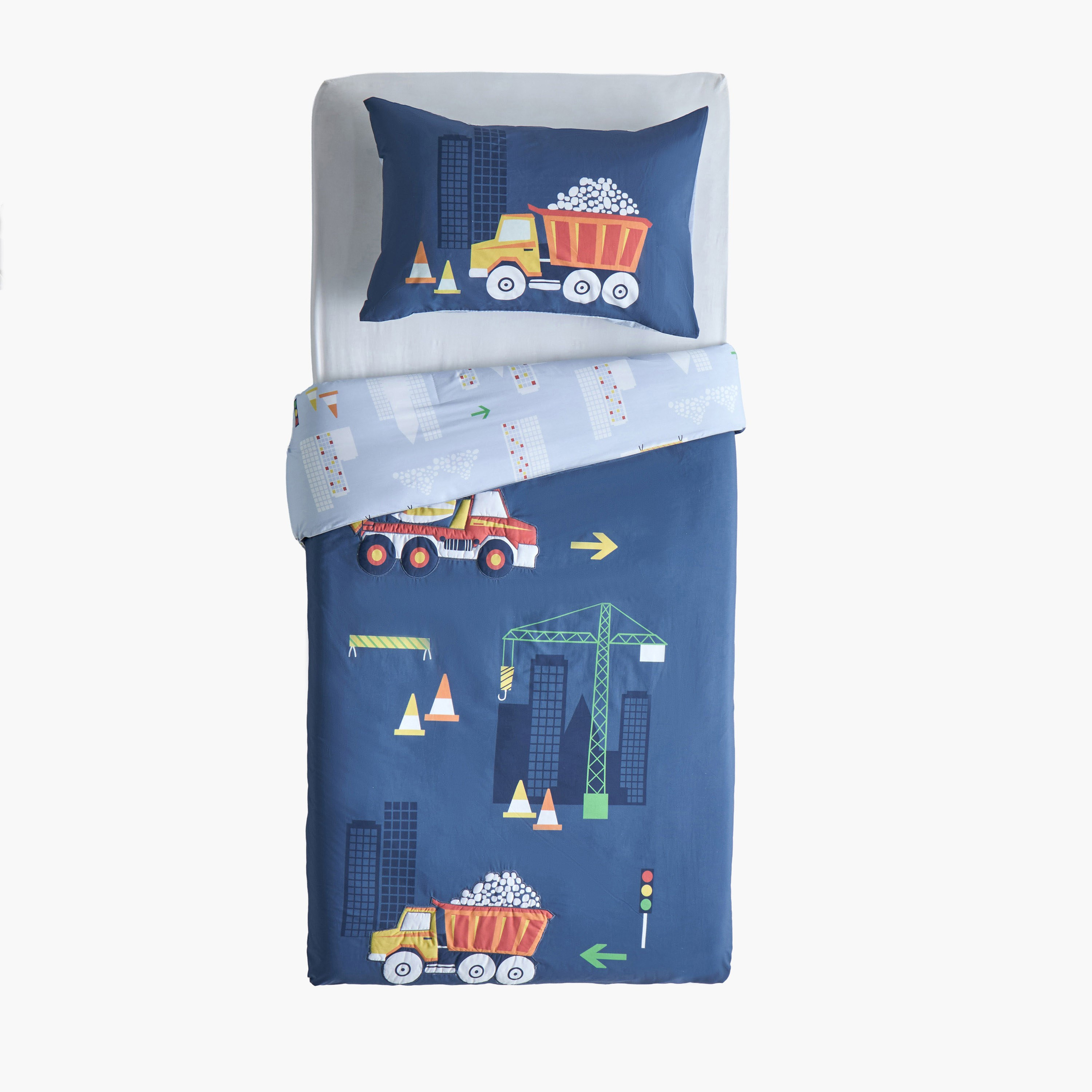 Preston Cotton Applique 200 Thread Count 2-Piece Full Reversible Comforter Set - 160x220 cm-babyandkids-beddingandwindows-bedding-comforters-image-5