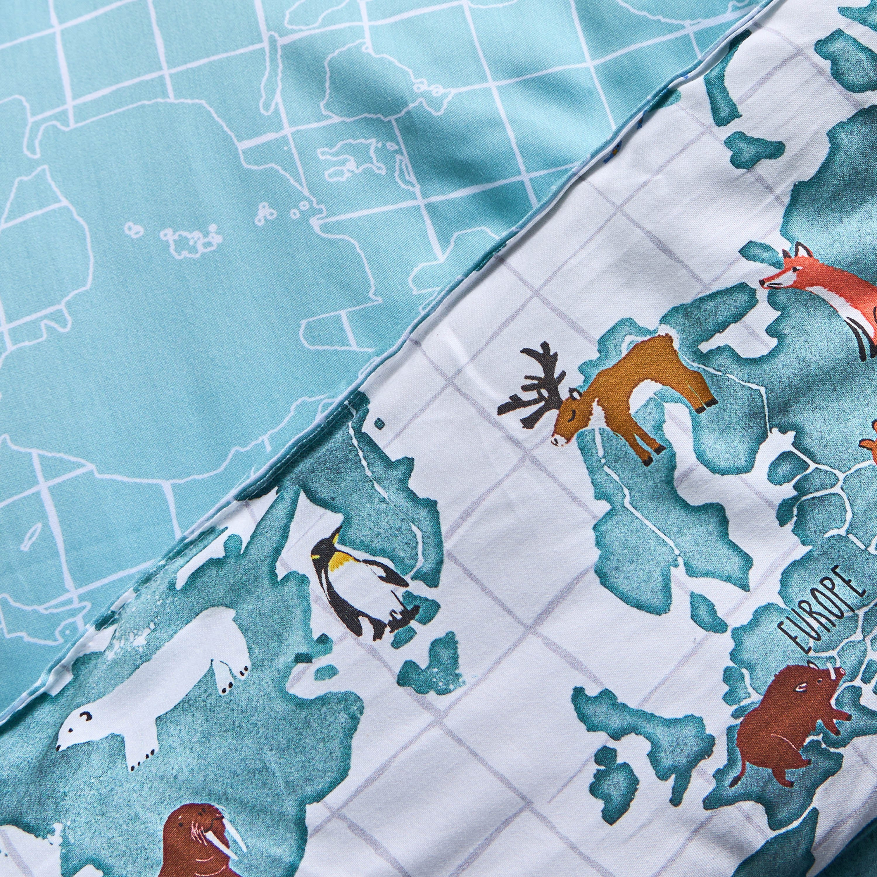Herbert Printed 5-Piece Single Reversible Comforter and Sheet Set - 135x220 cm-babyandkids-beddingandwindows-bedding-comforters-image-4